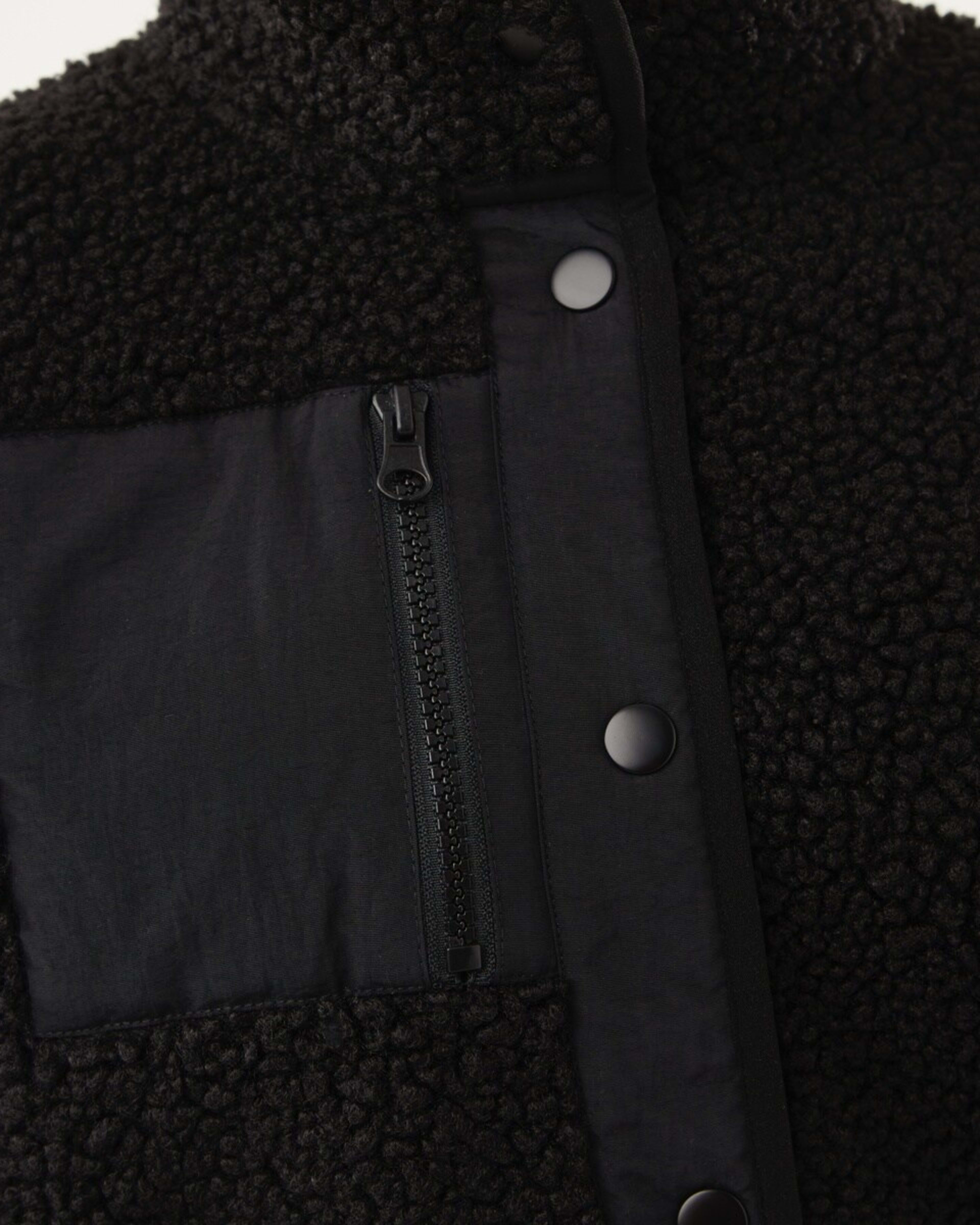 5 Teddy Fleece Jacket Black, 5 of 10