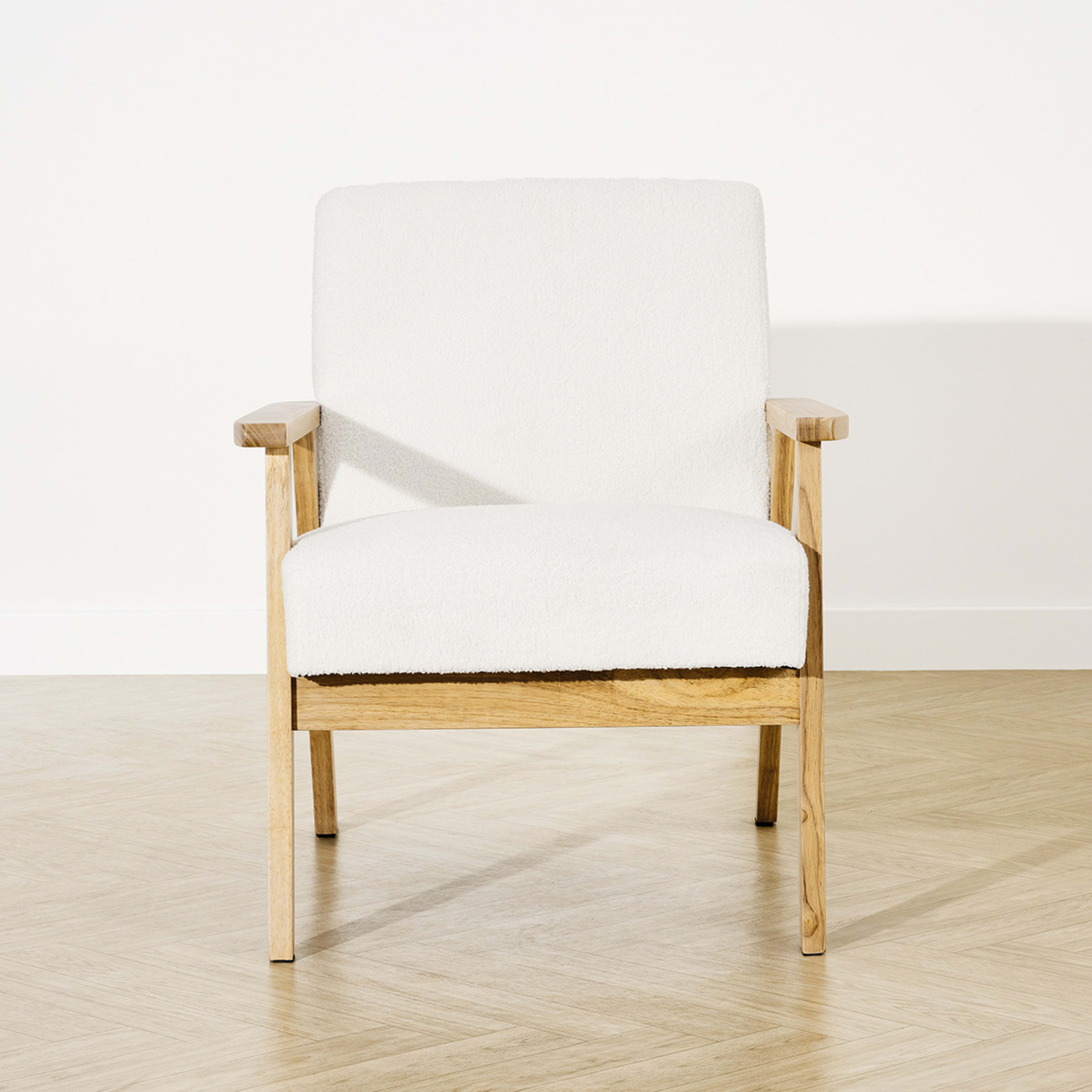 2 Timber Boucle Chair, 2 of 10