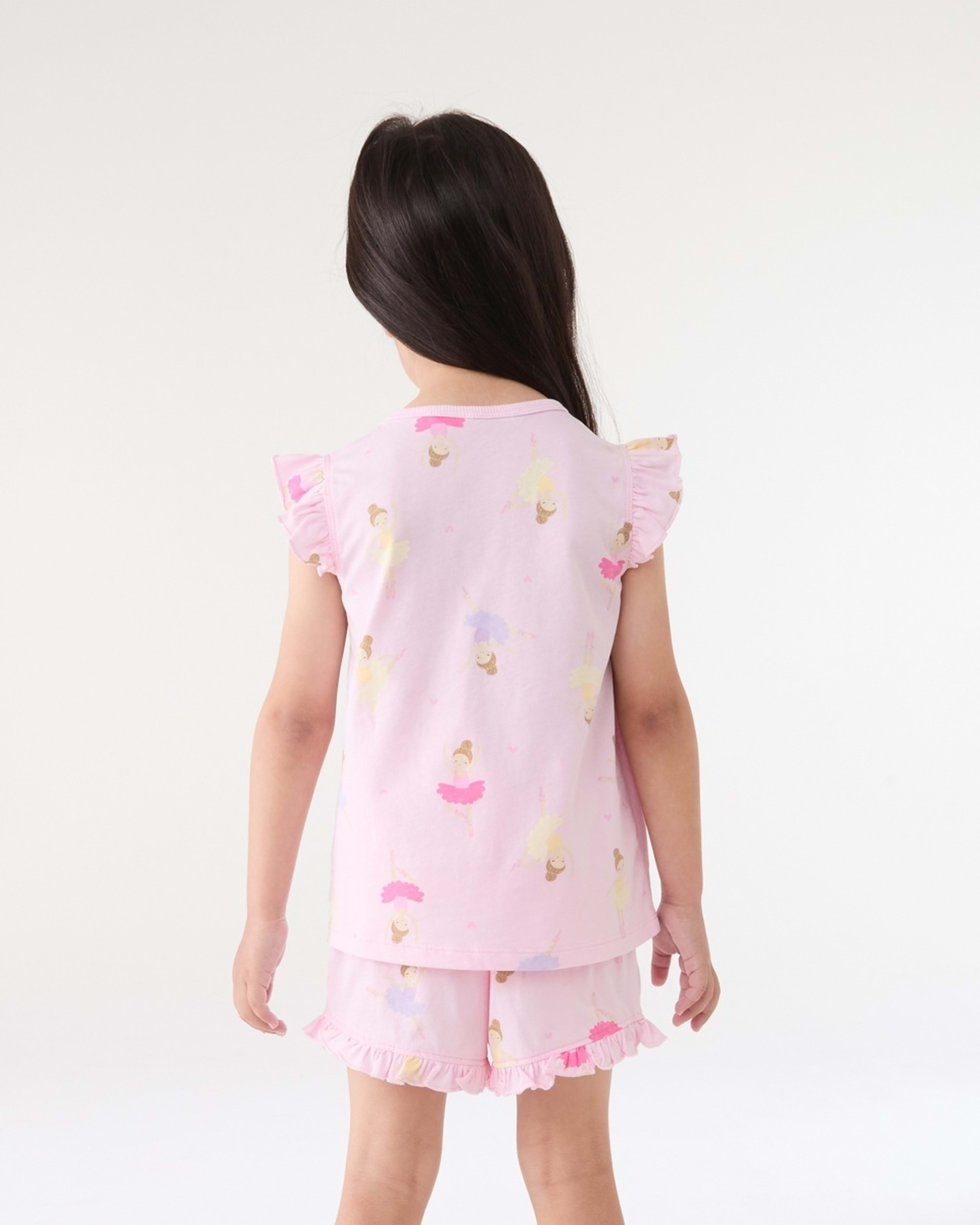 2 Short Sleeve Jersey Pyjama Set PINK BALLERINAS, 2 of 7