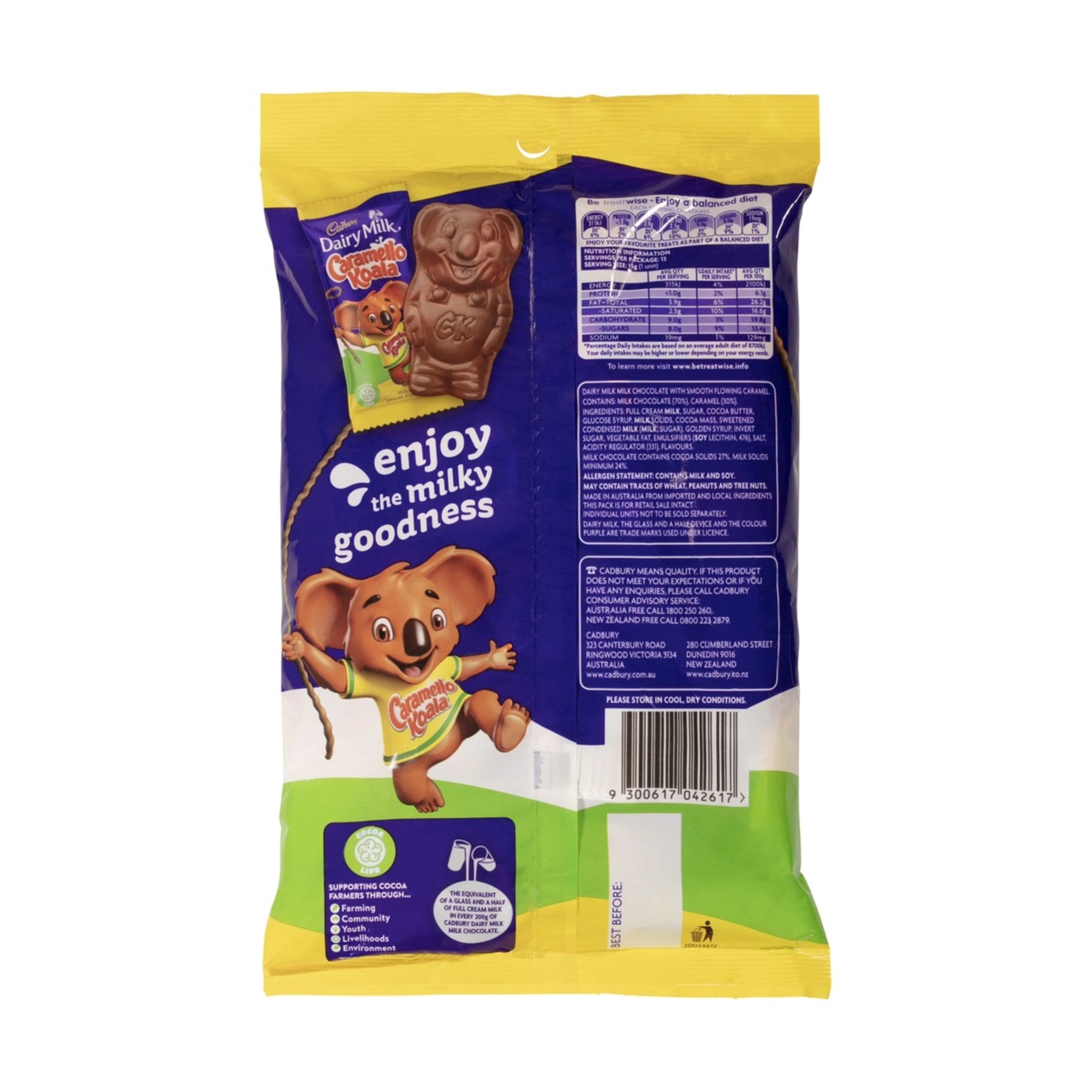 12 Piece Cadbury Caramello Koala 180g Kmart