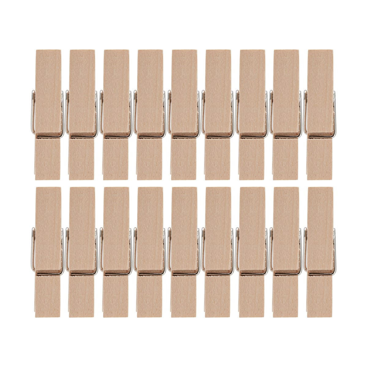 18 Pack Wooden Pegs Kmart