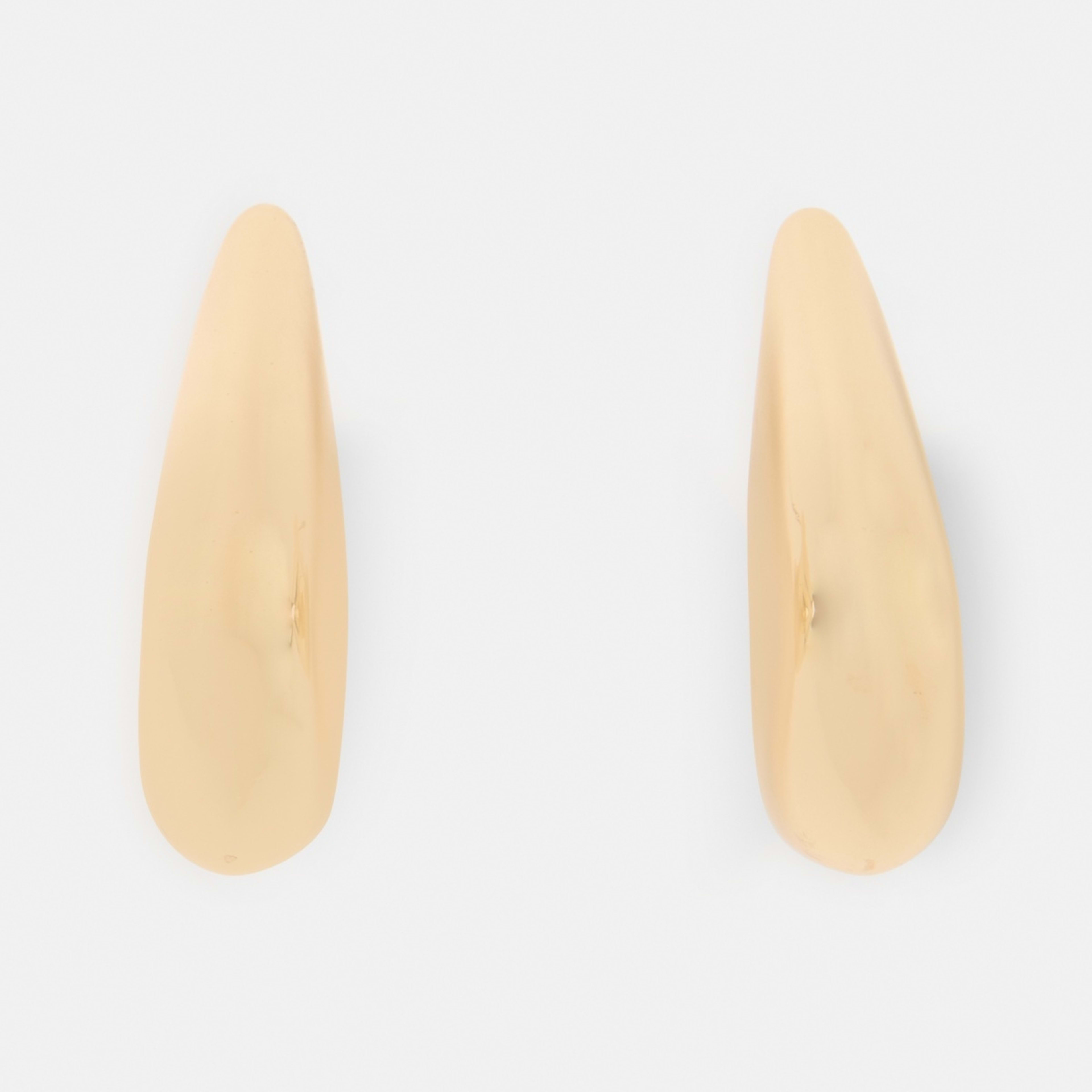 3 Geometric Teardrop Earrings - Gold Tone, 3 of 5