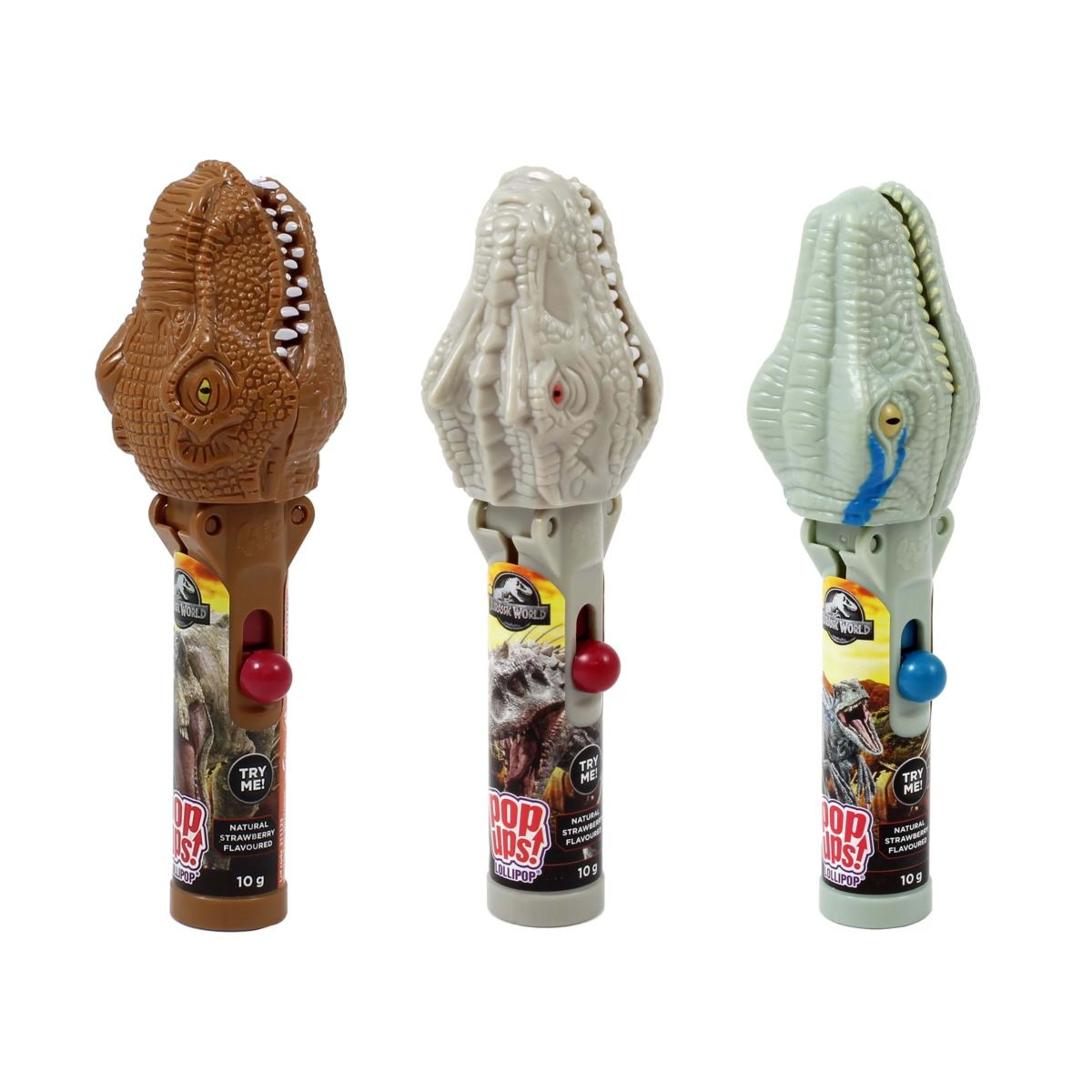 1 Jurassic World Pop Ups Lolipop 10g - Assorted, 1 of 9