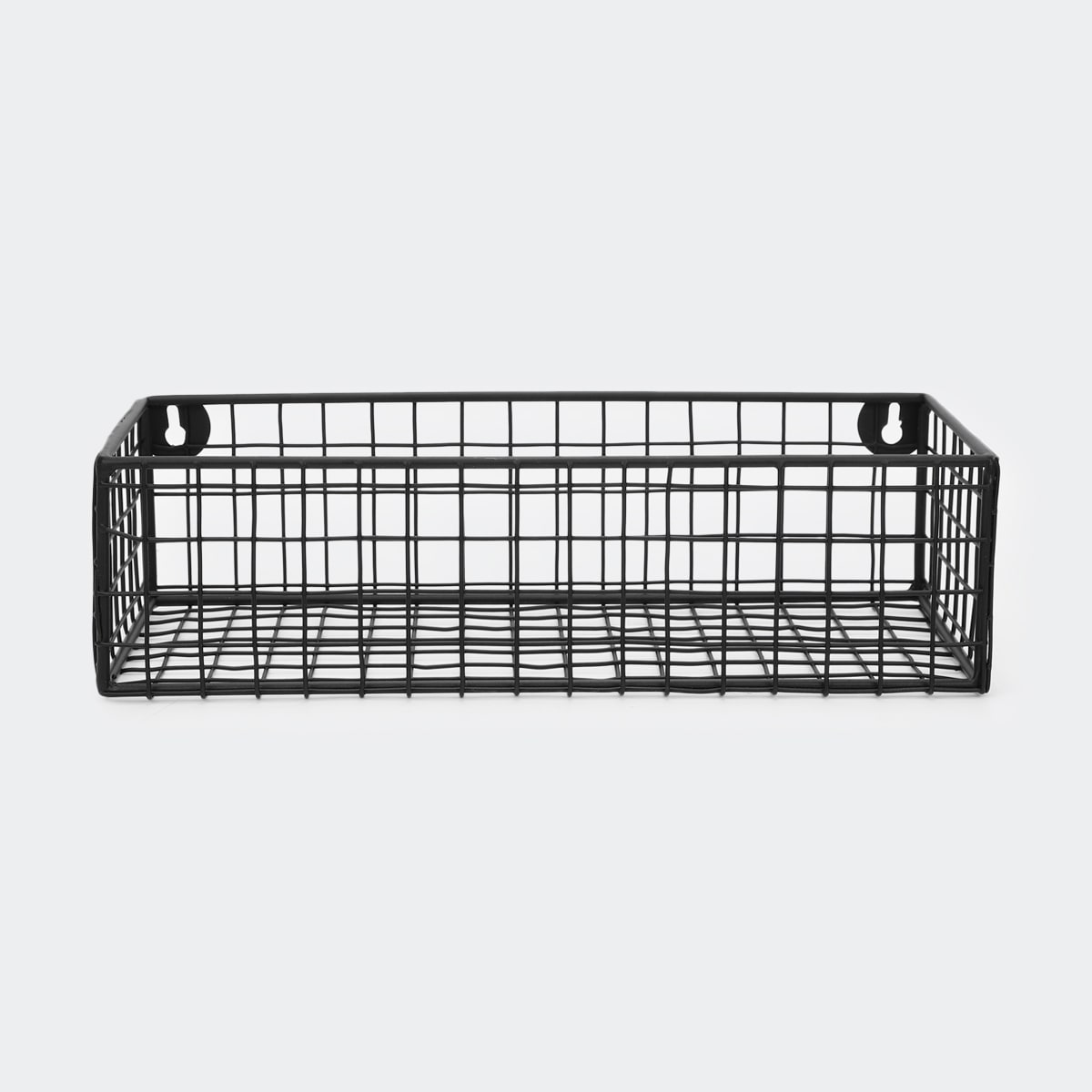 Set of 3 Metal Shelf Baskets Black Kmart