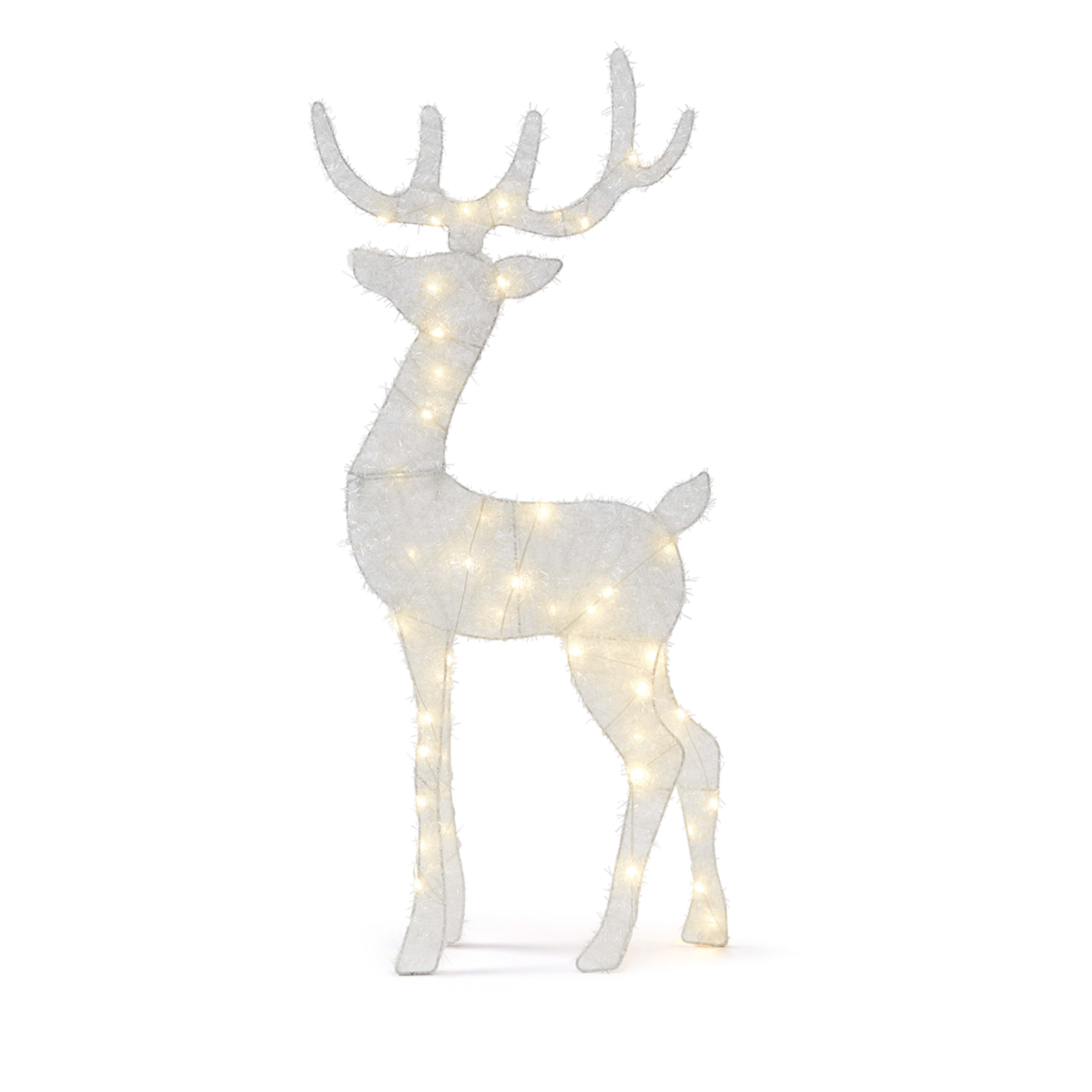 Solar Powered Christmas Light Up Reindeer Family Kmart