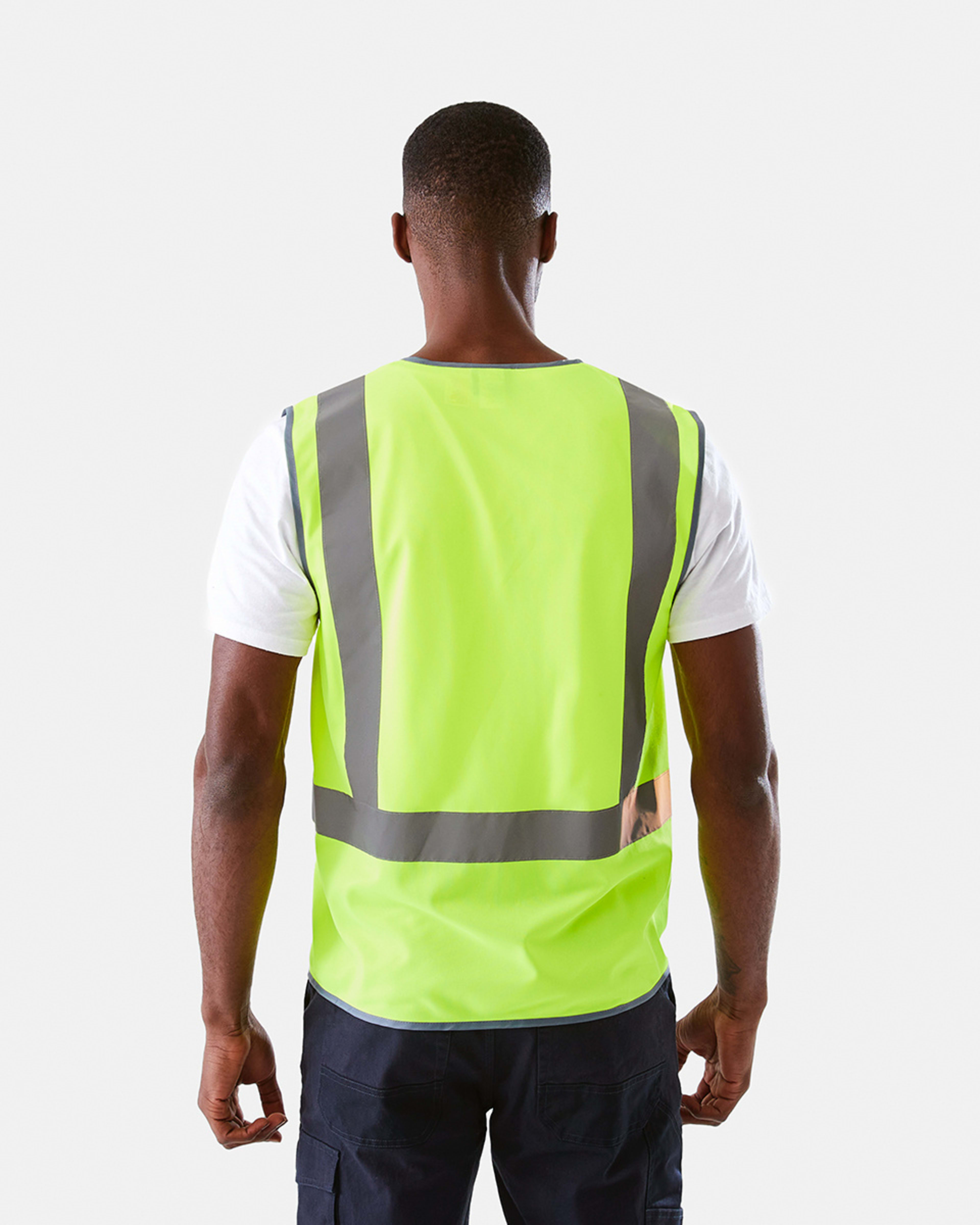 7 Workwear Hi-Visibility Vest FLURO YELLOW, 7 of 10