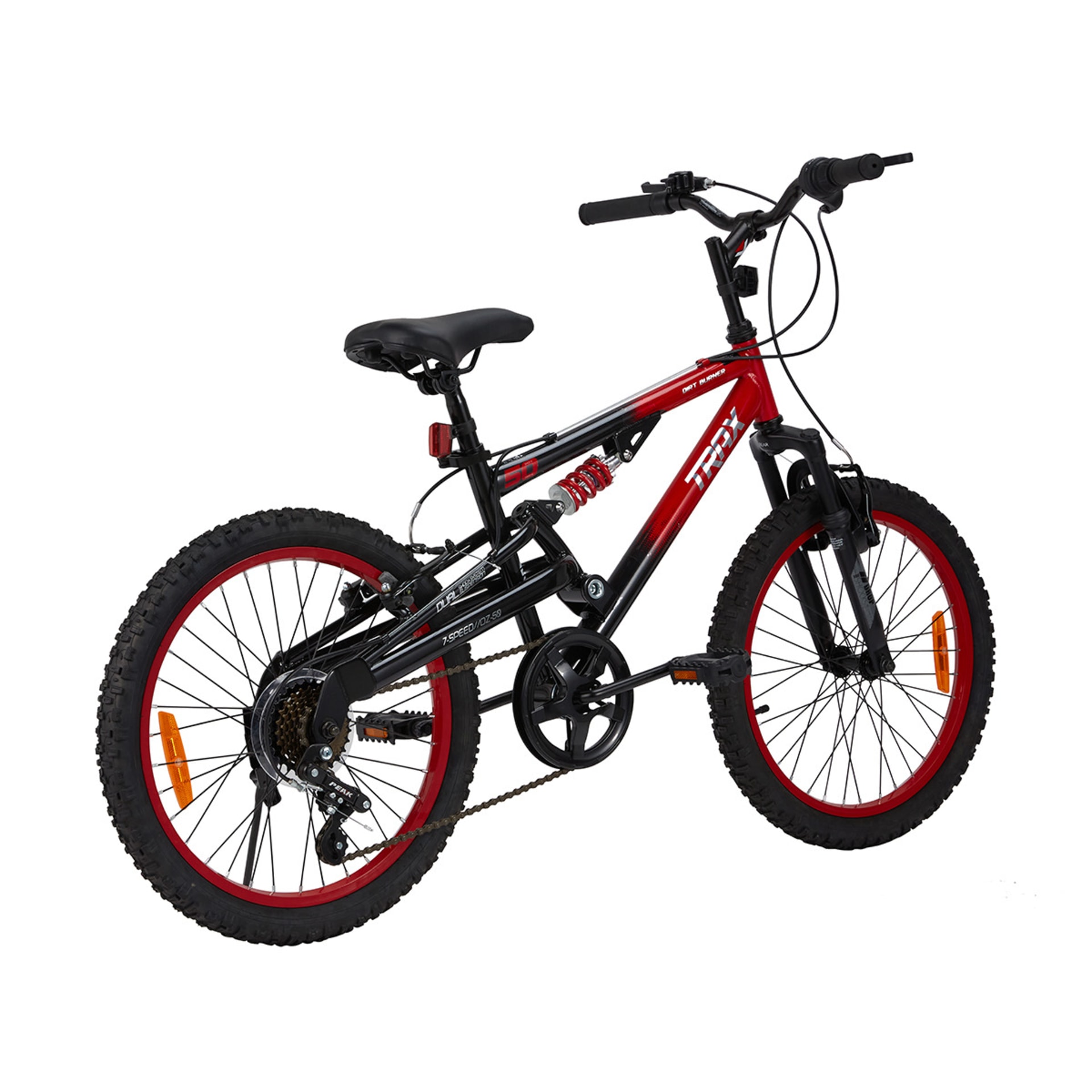 50cm Trax Dual Suspension Bike Kmart