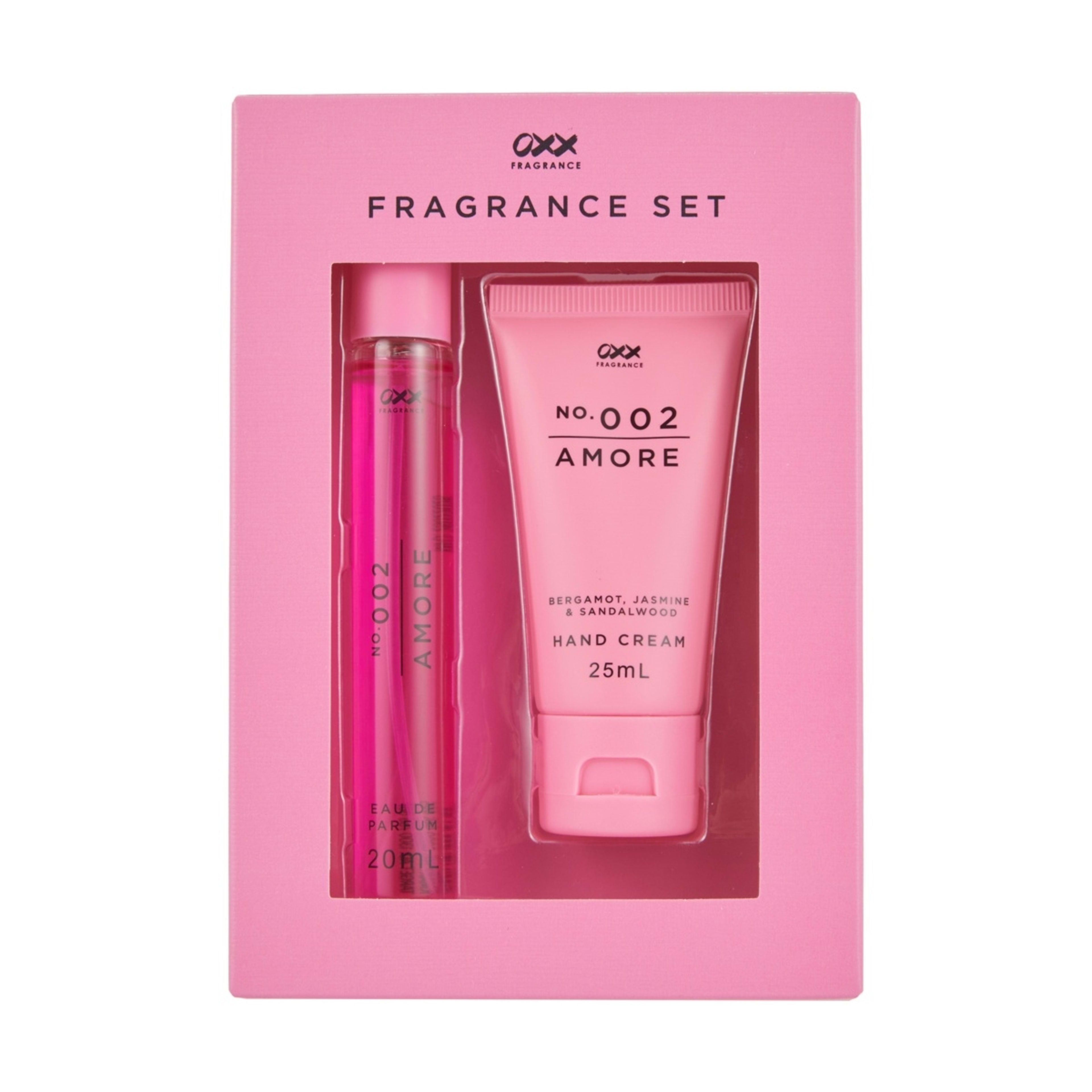 1 OXX Fragrance No. 002 Amore Fragrance Set - Bergamot, Jasmine and Sandalwood
