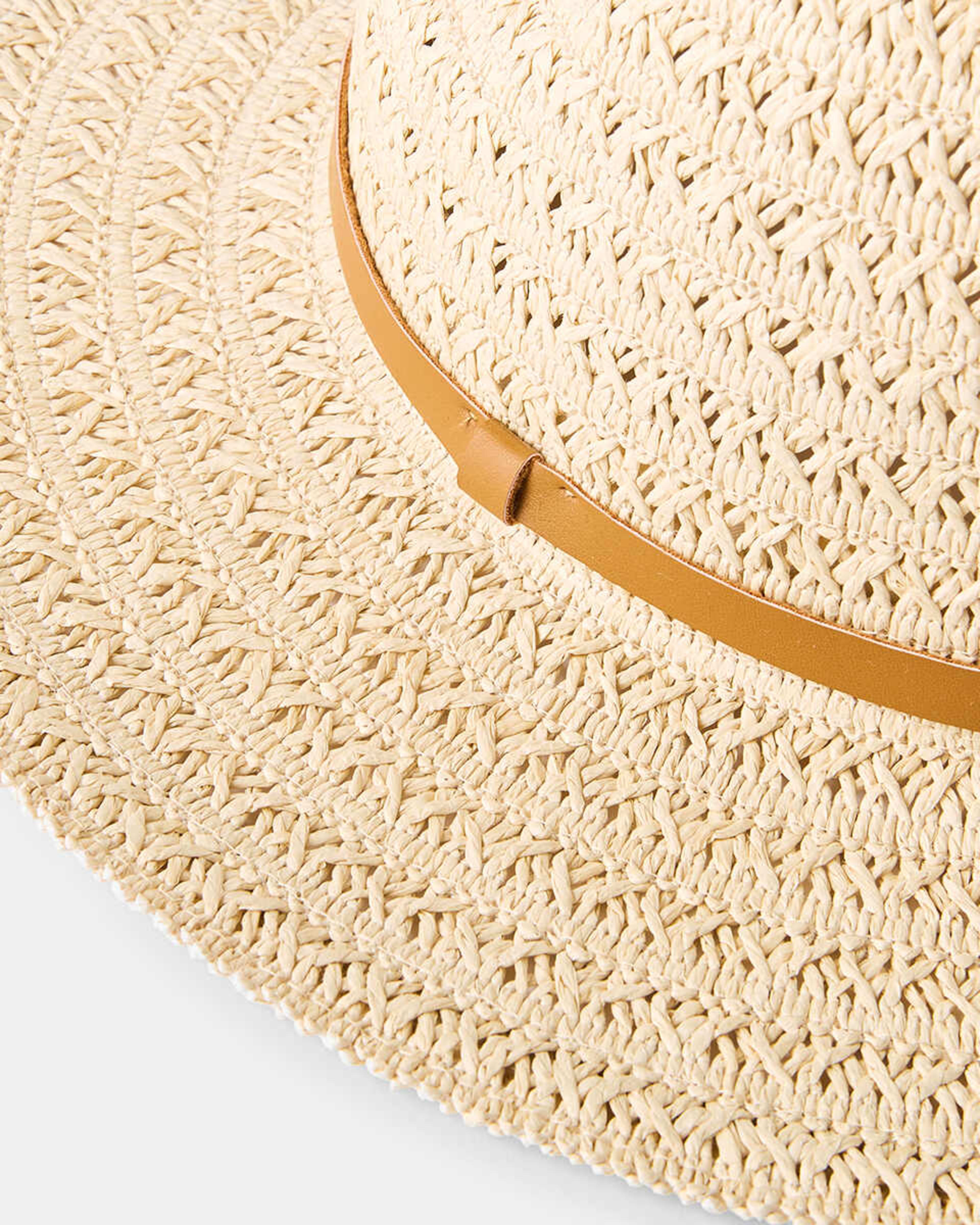 2 Natural Fedora Hat Natural, 2 of 3