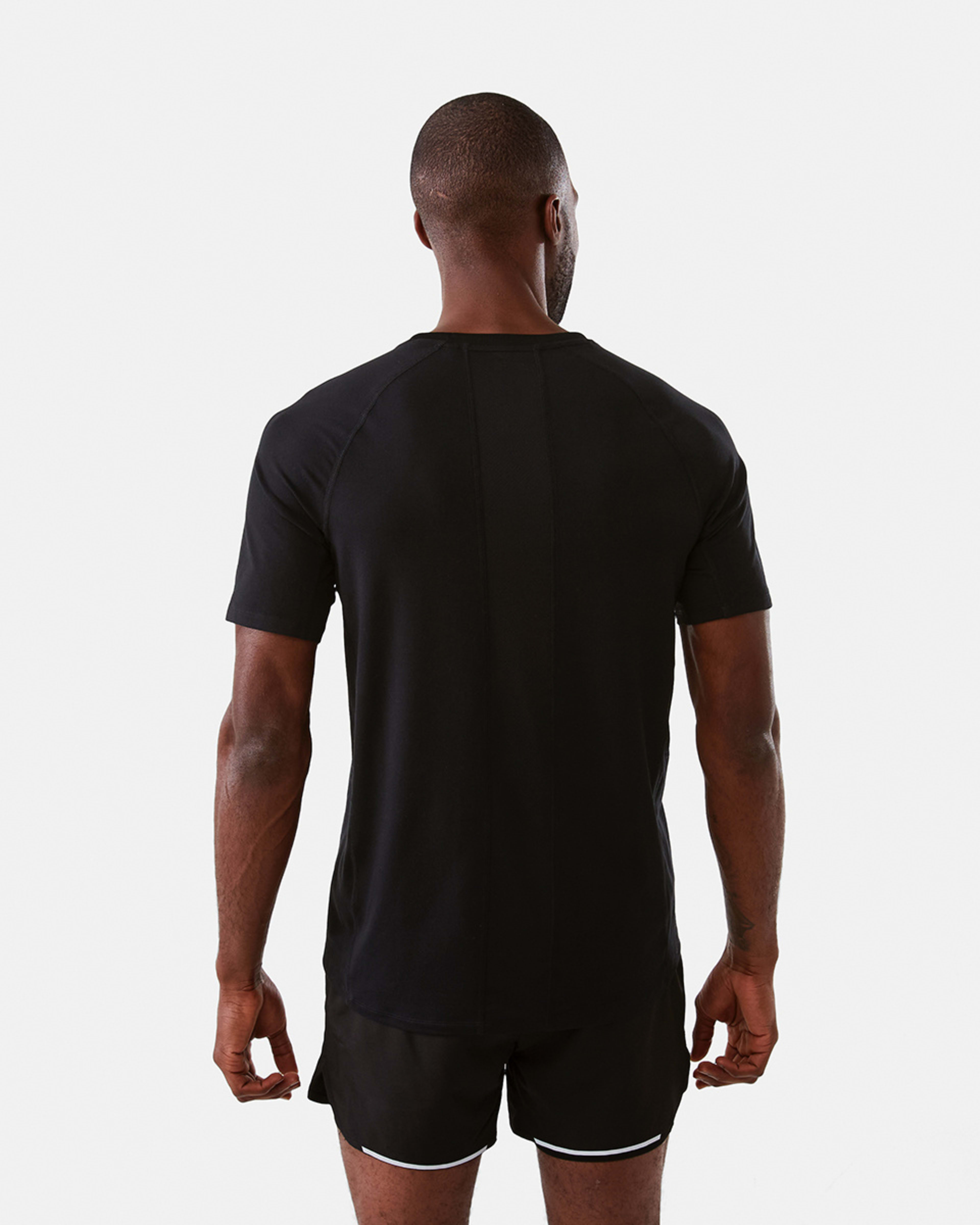 3 Active Mens Soft Touch T-shirt Black, 3 of 6