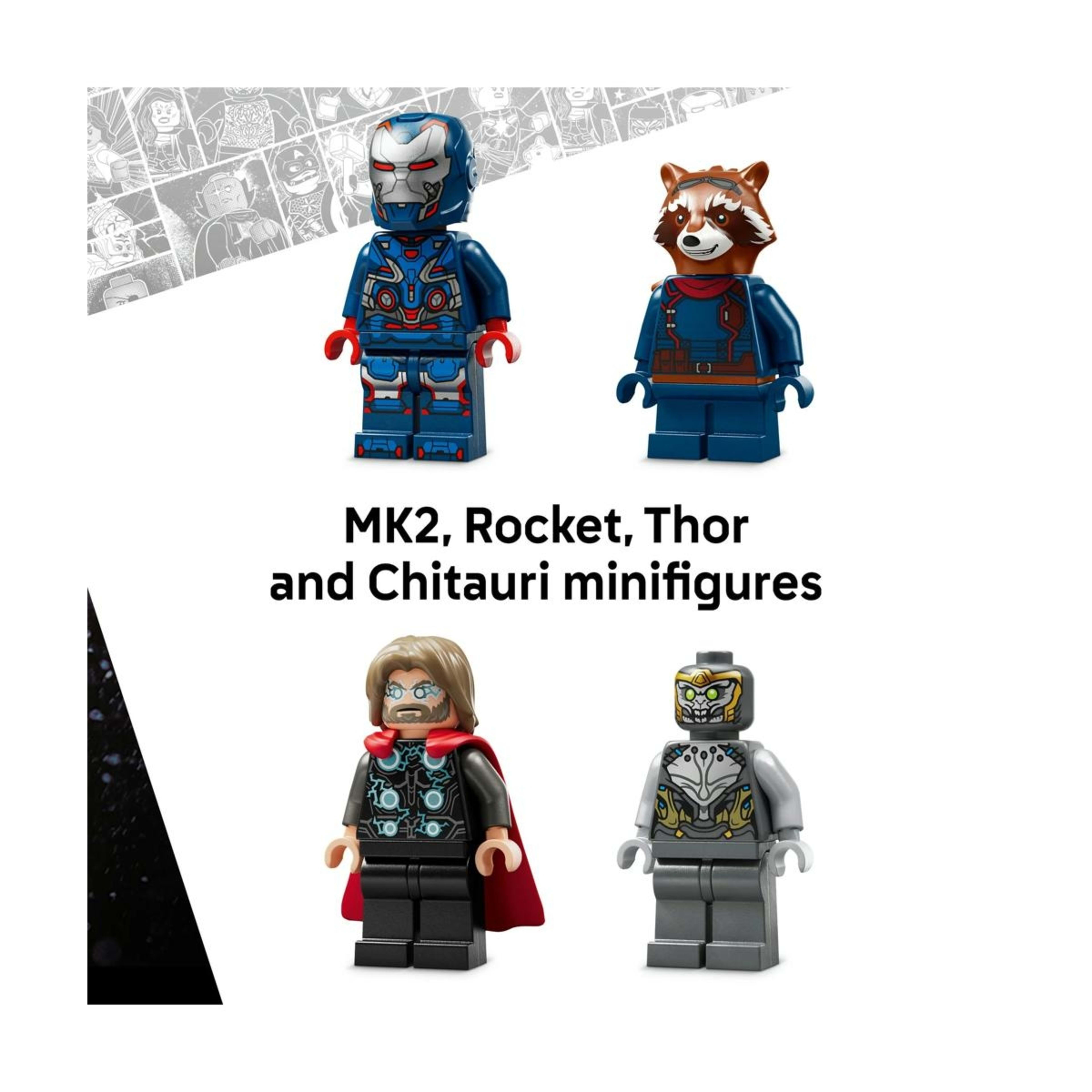 6 LEGO Marvel Super Heroes Avengers: Endgame Thor vs. Chitauri 76322, 6 of 10