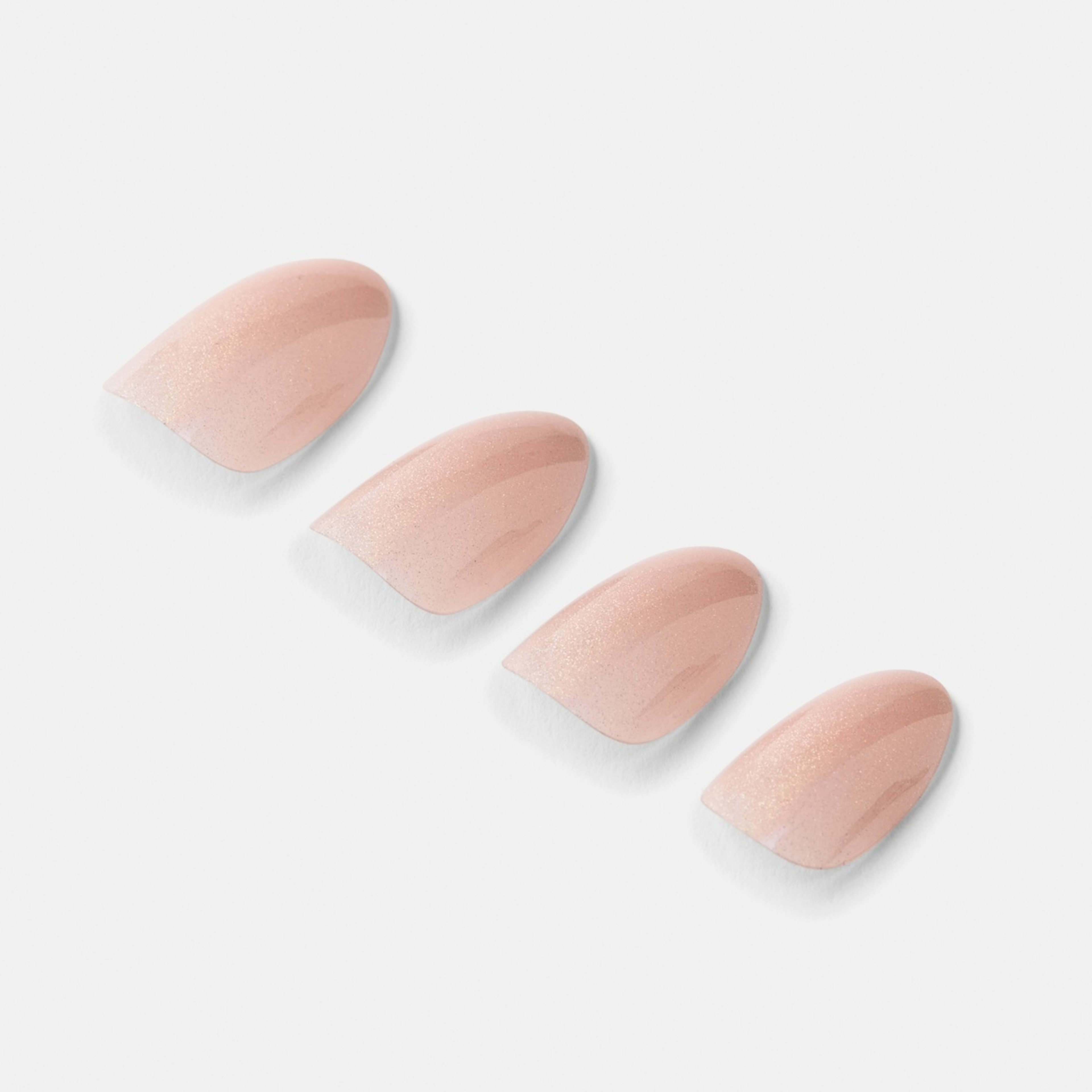 5 OXX Cosmetics 24 Pack Artificial Nails with Adhesive - Almond Shape, Pearl Glazed, 5 of 5