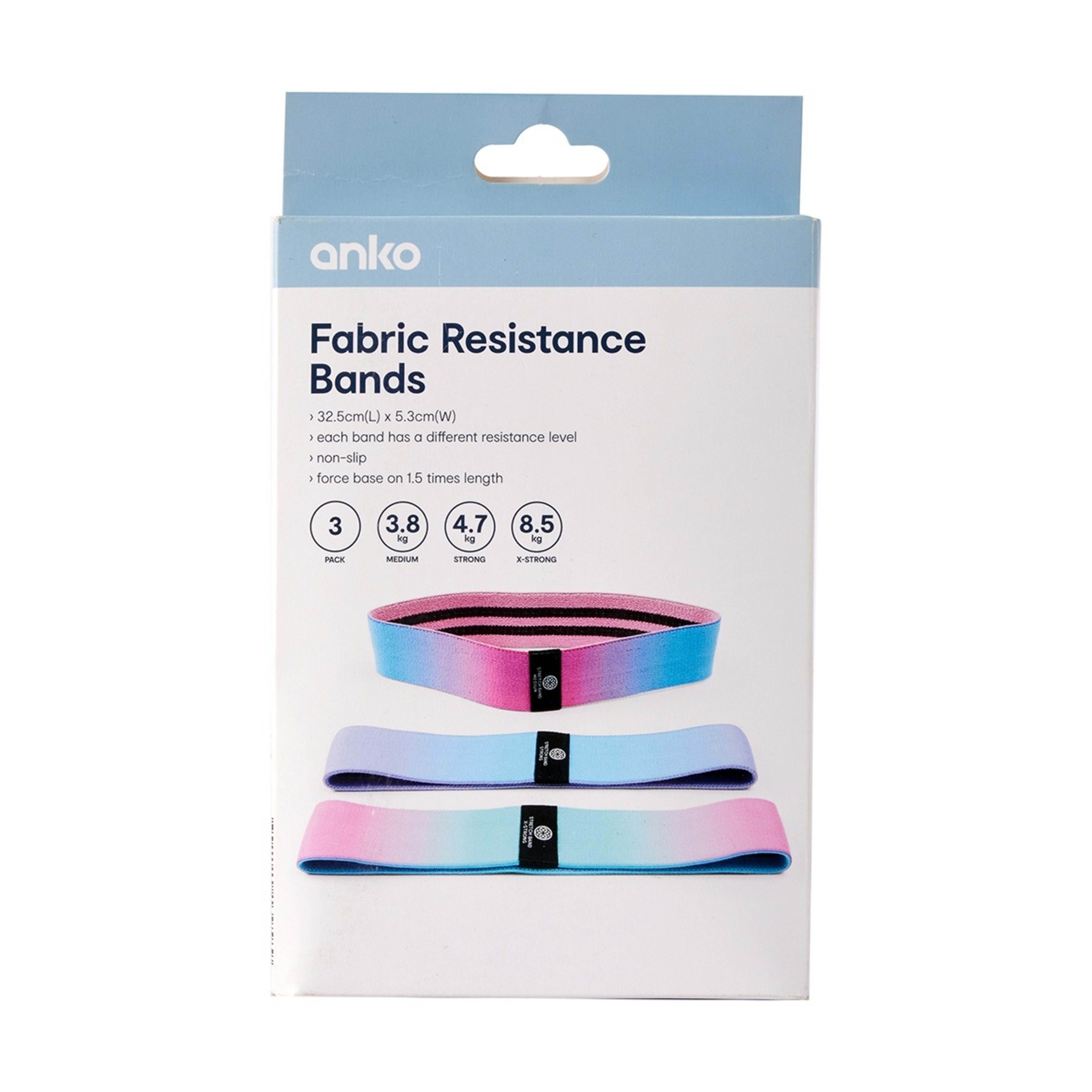 10 3 Pack Fabric Resistance Bands, 10 of 10