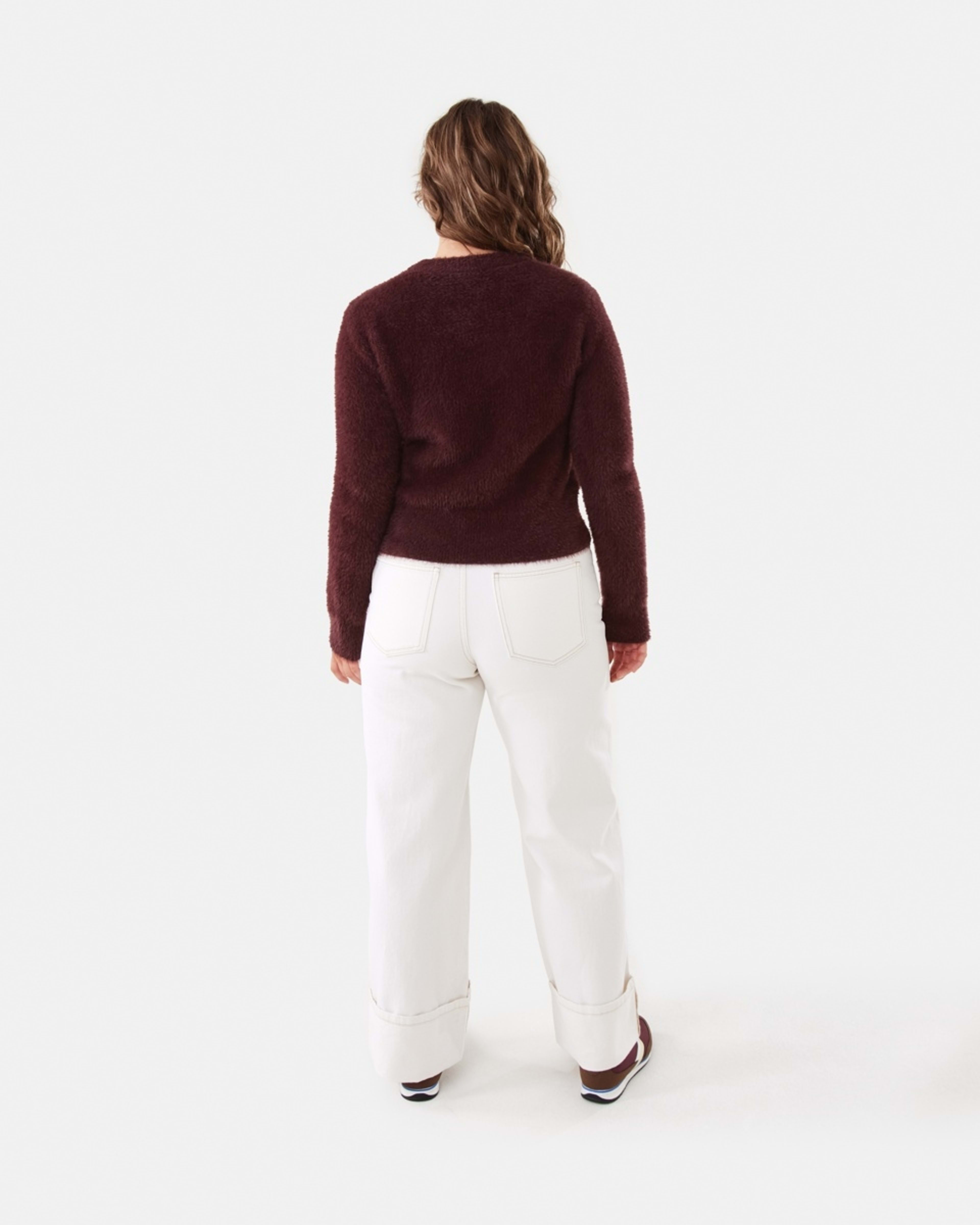 4 Cuffed Hem Jeans Ecru, 4 of 7