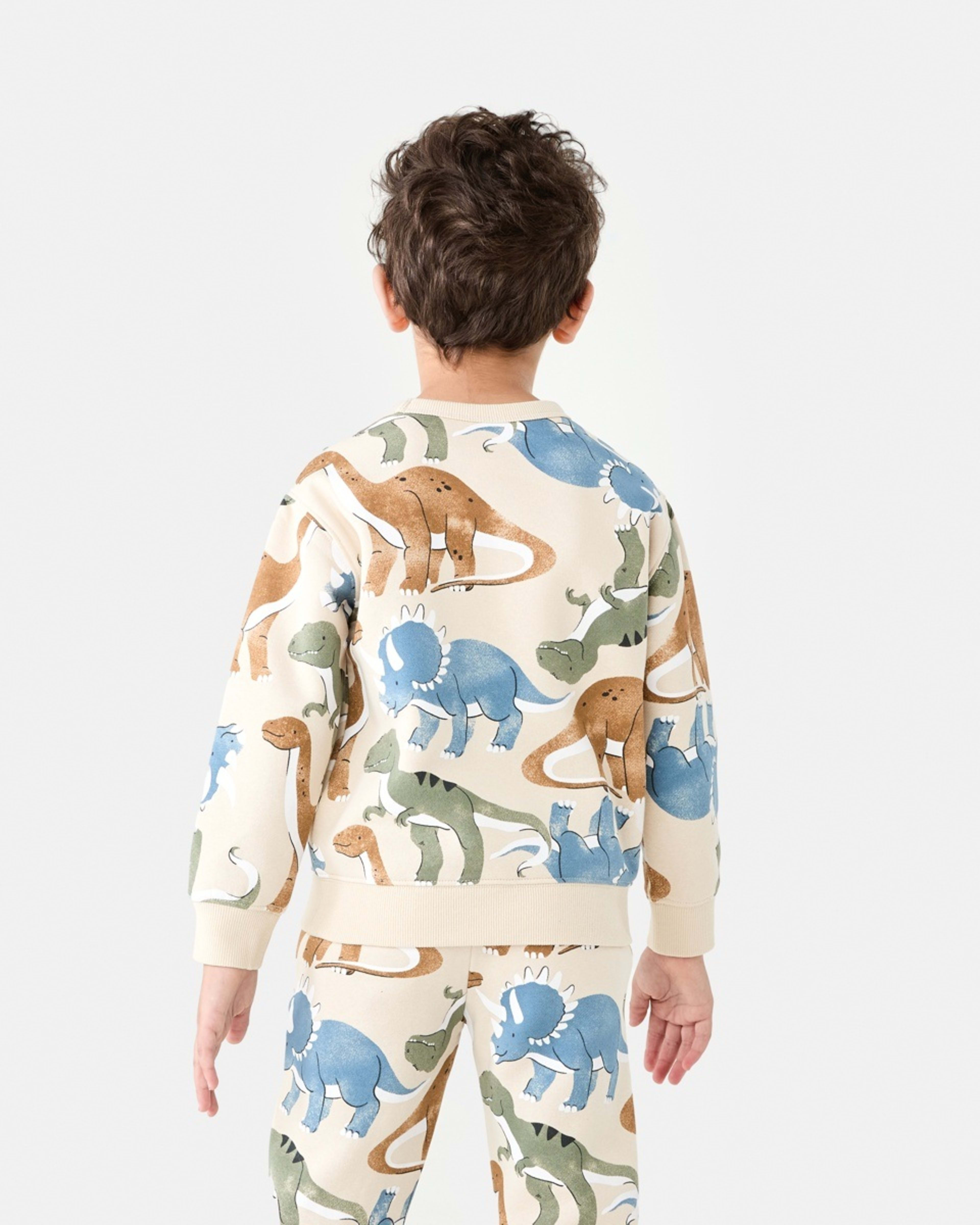 2 All Over Print Crew Neck Sweatshirt Bge Dino, 2 of 9