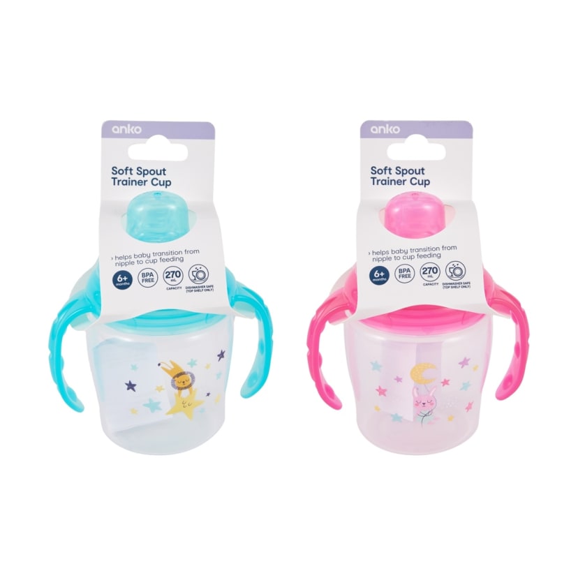 280ml Blue Soft Spout Training Cup