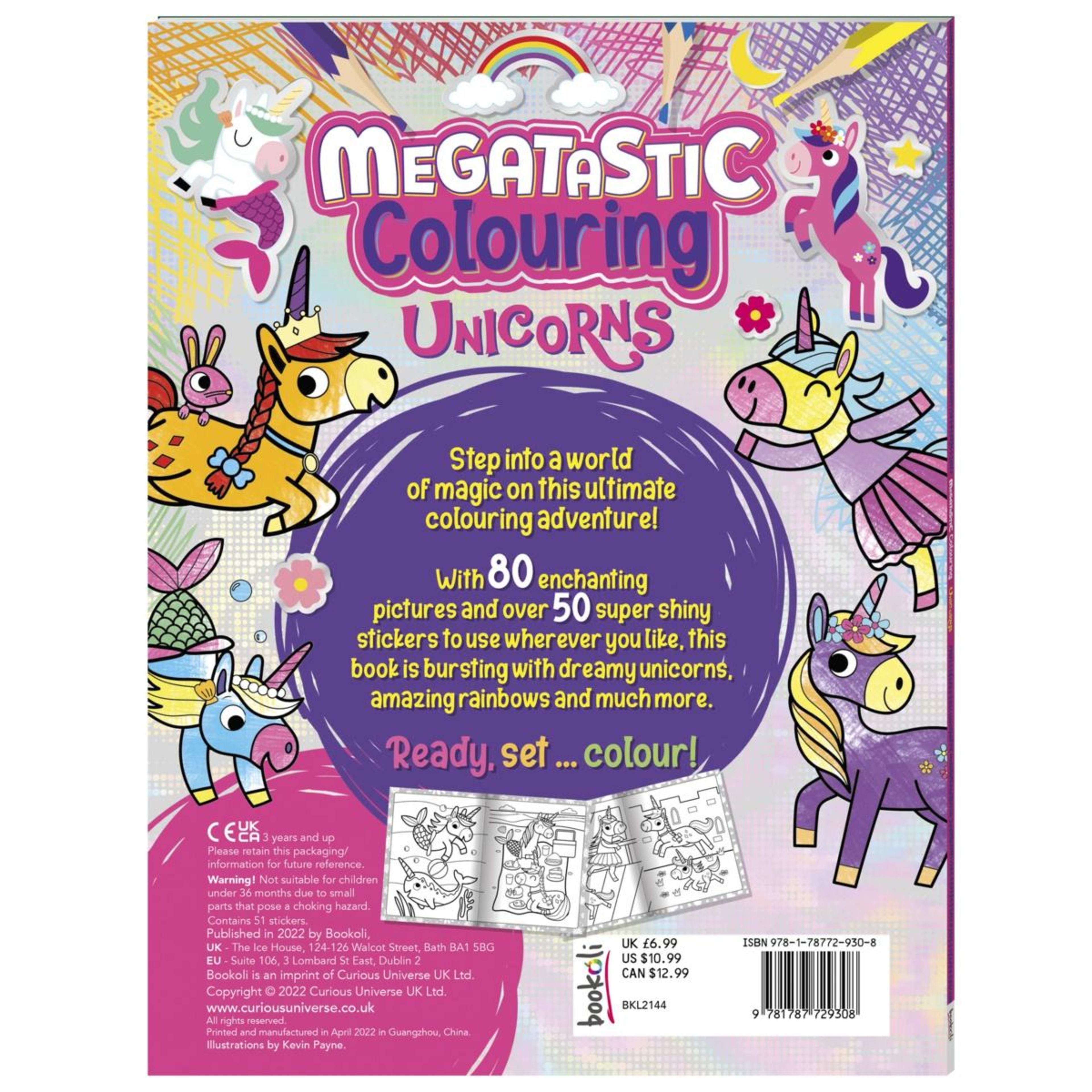 Megatastic Colouring Unicorns Book Kmart