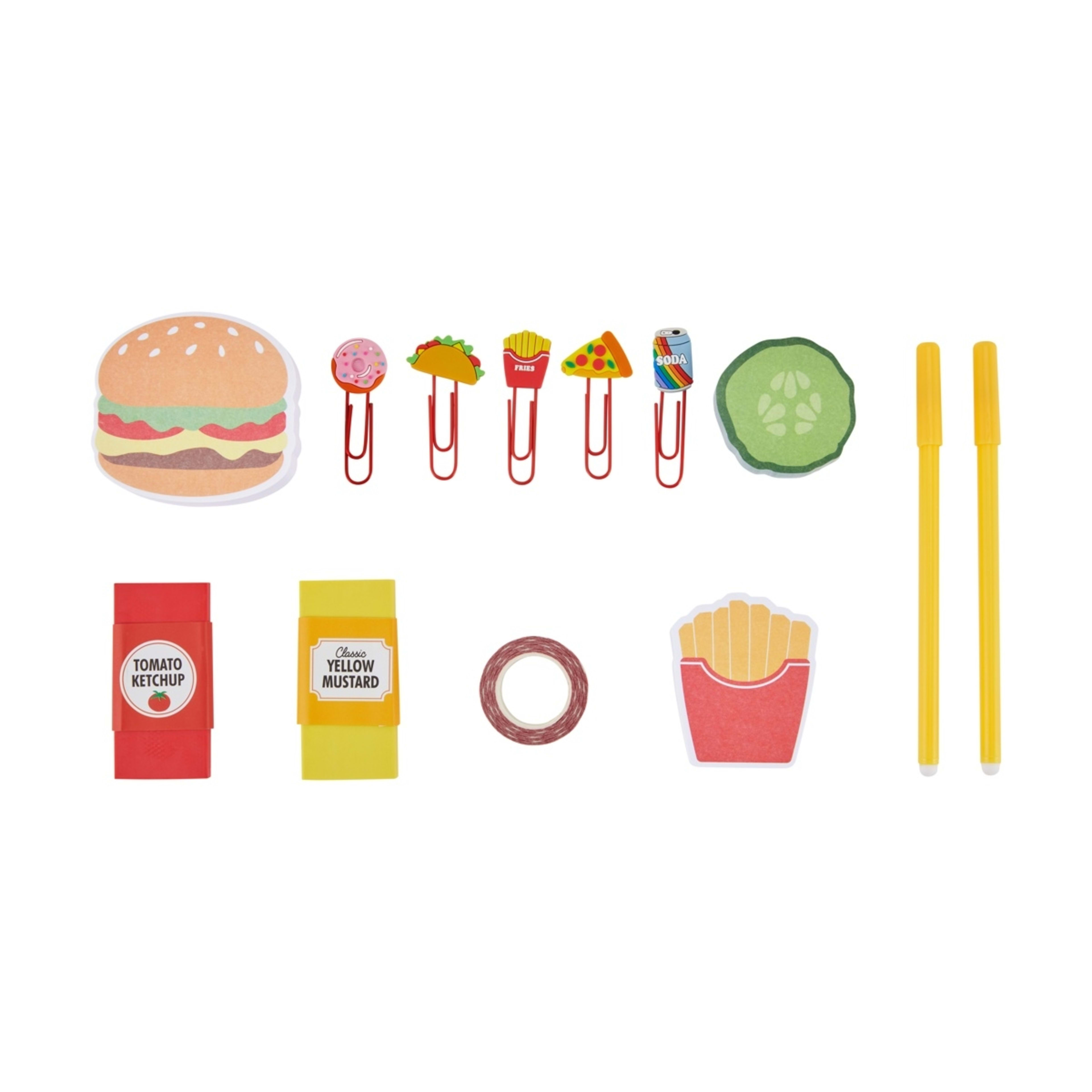 3 Stationery Set - Food Tray, 3 of 9