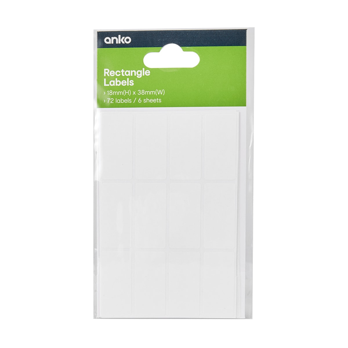 72 Pack Rectangle Labels Kmart