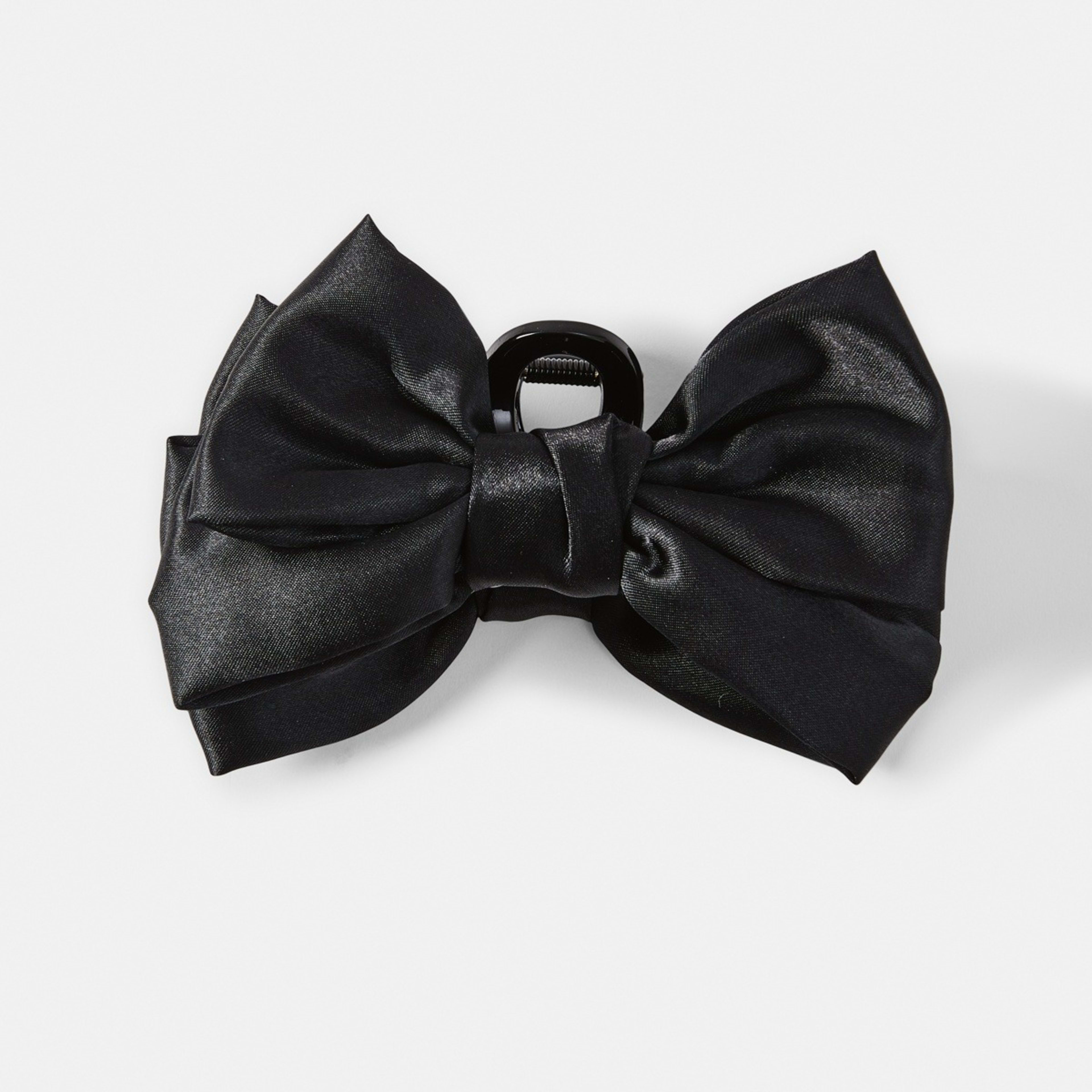 2 Black Fabric Bow Claw Hair Clip, 2 of 4
