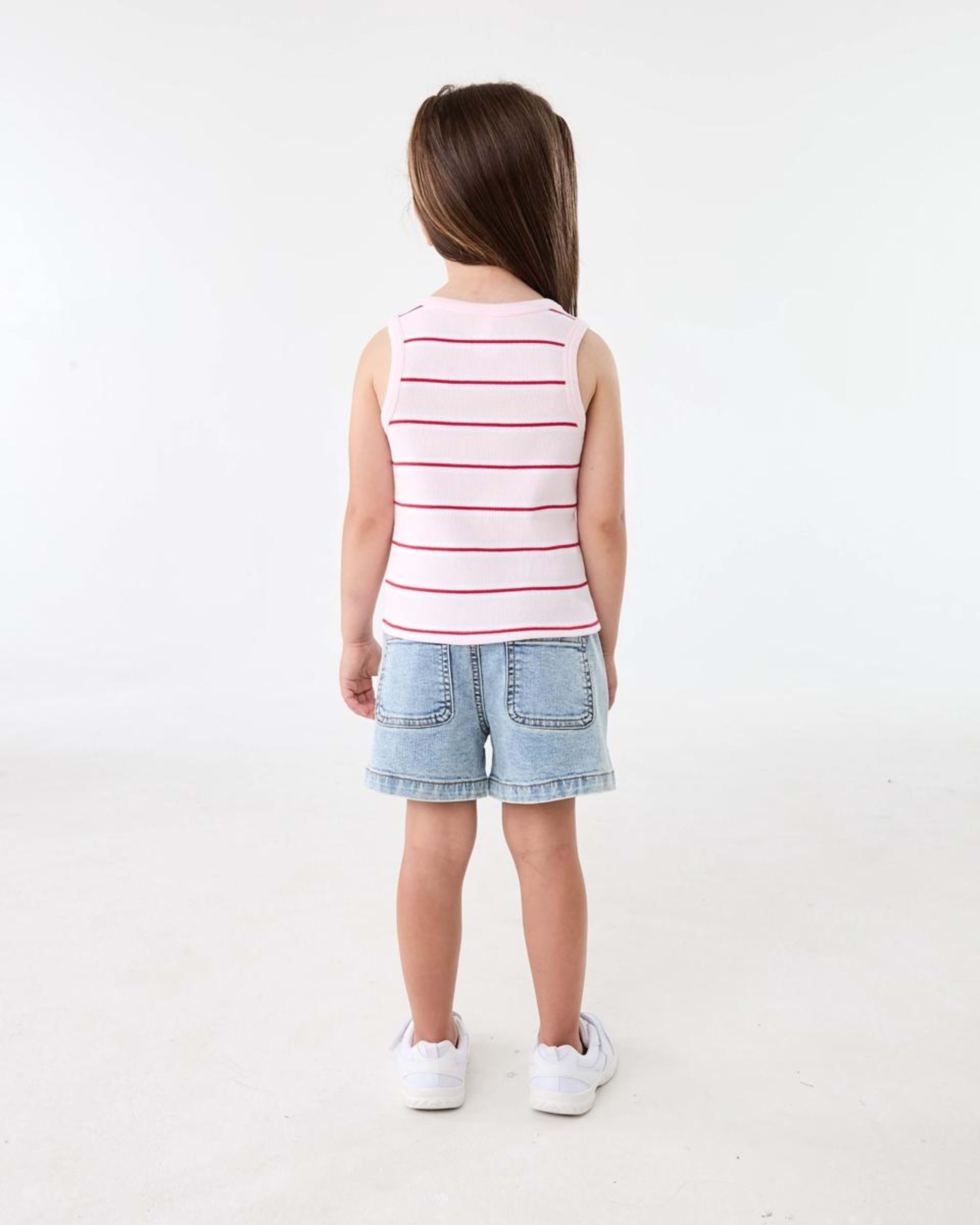 6 Rib Tank Top Pnk Stripe, 6 of 6