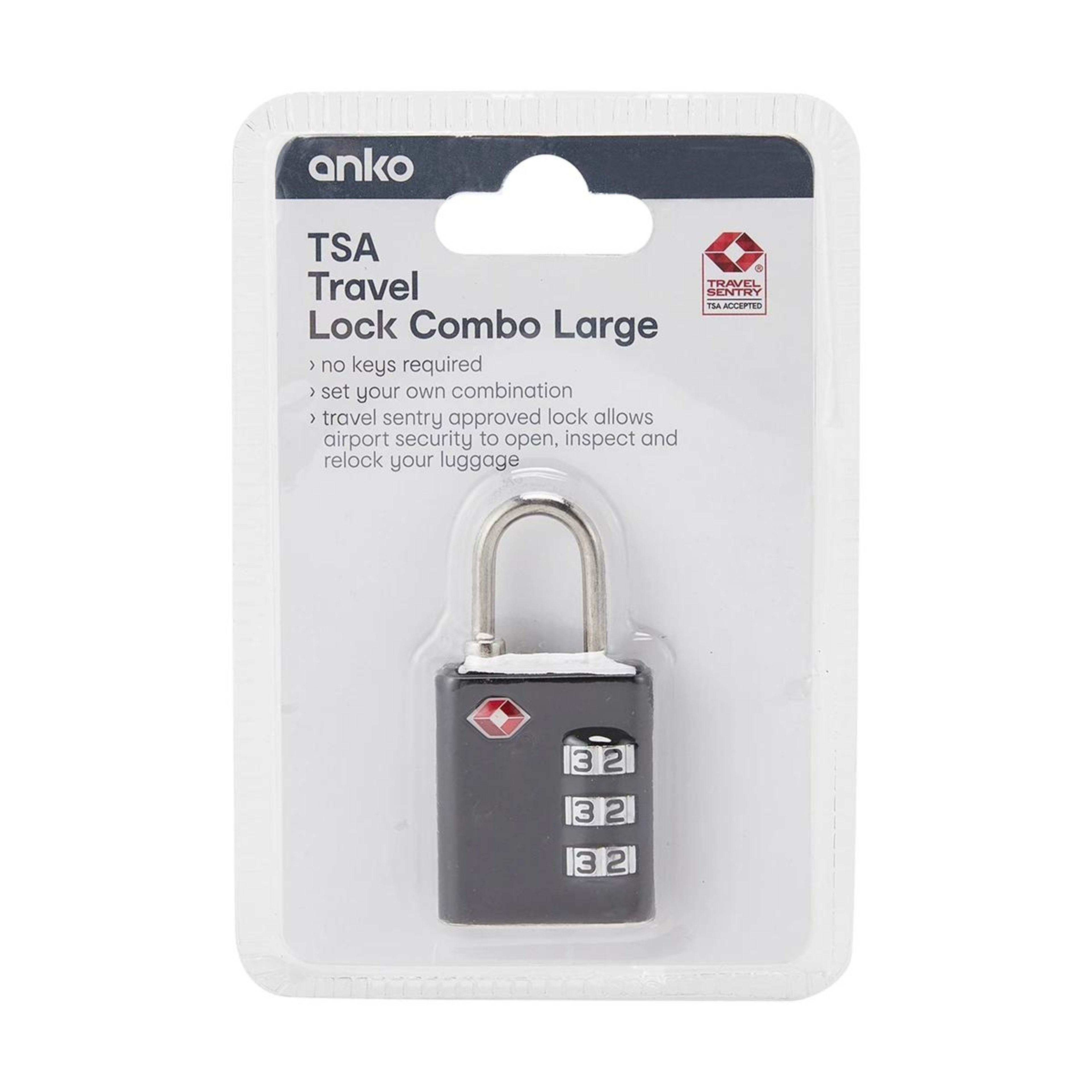 6 TSA Travel Lock Combo - Large, 6 of 6