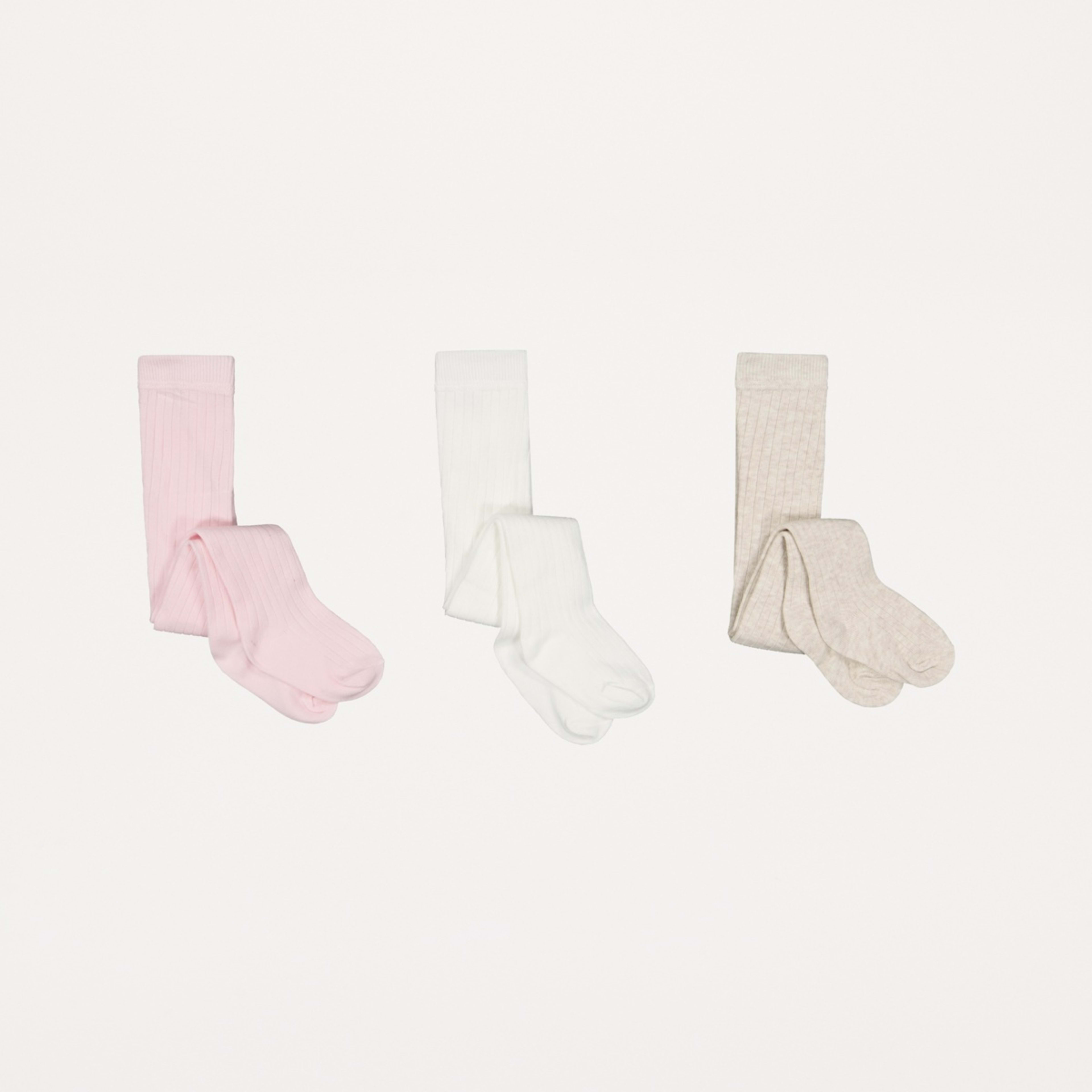 2 3 Pack Rib Tights Neapolitan, 2 of 3