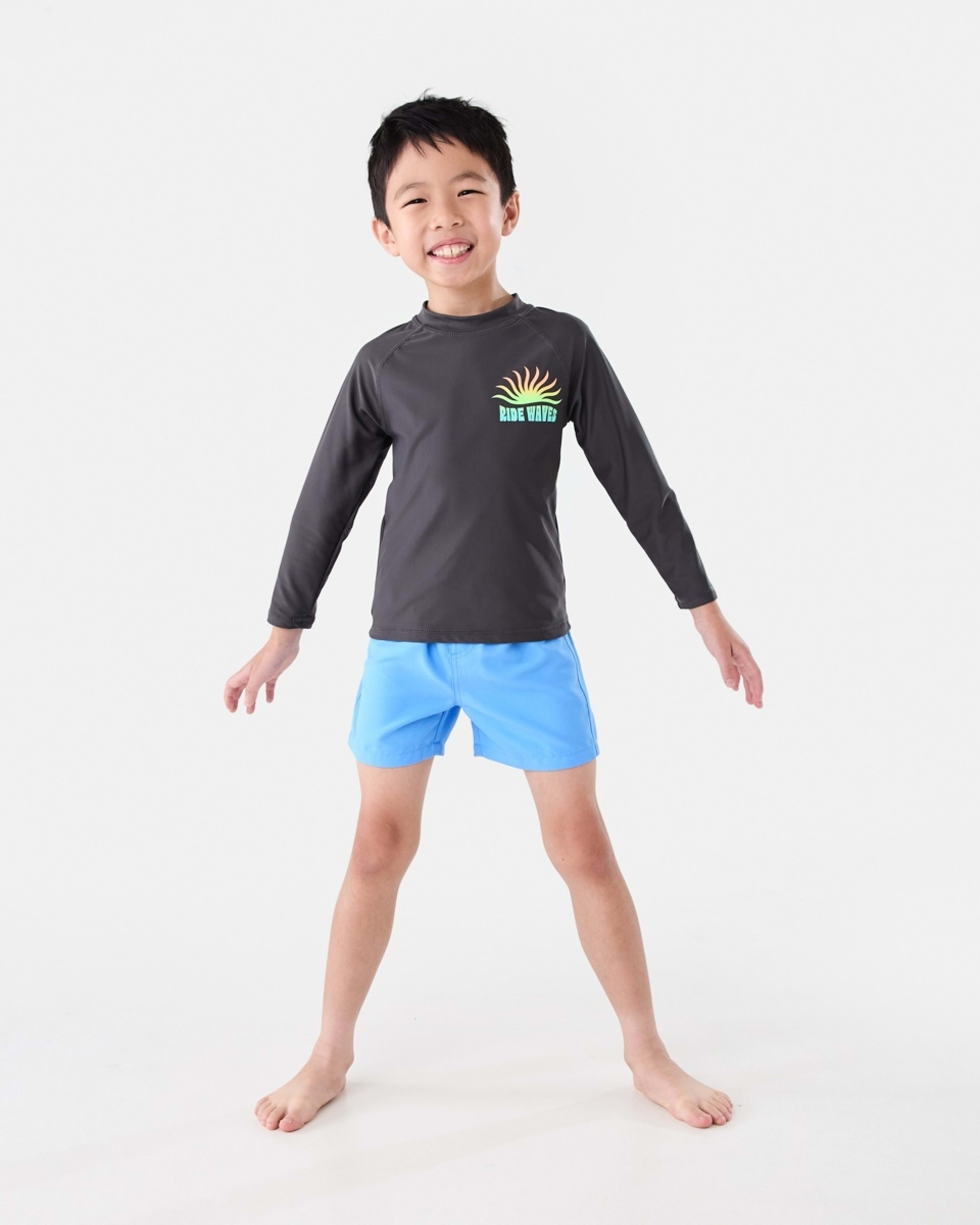 4 Plain Boardshorts EMPIRE BLUE, 4 of 5
