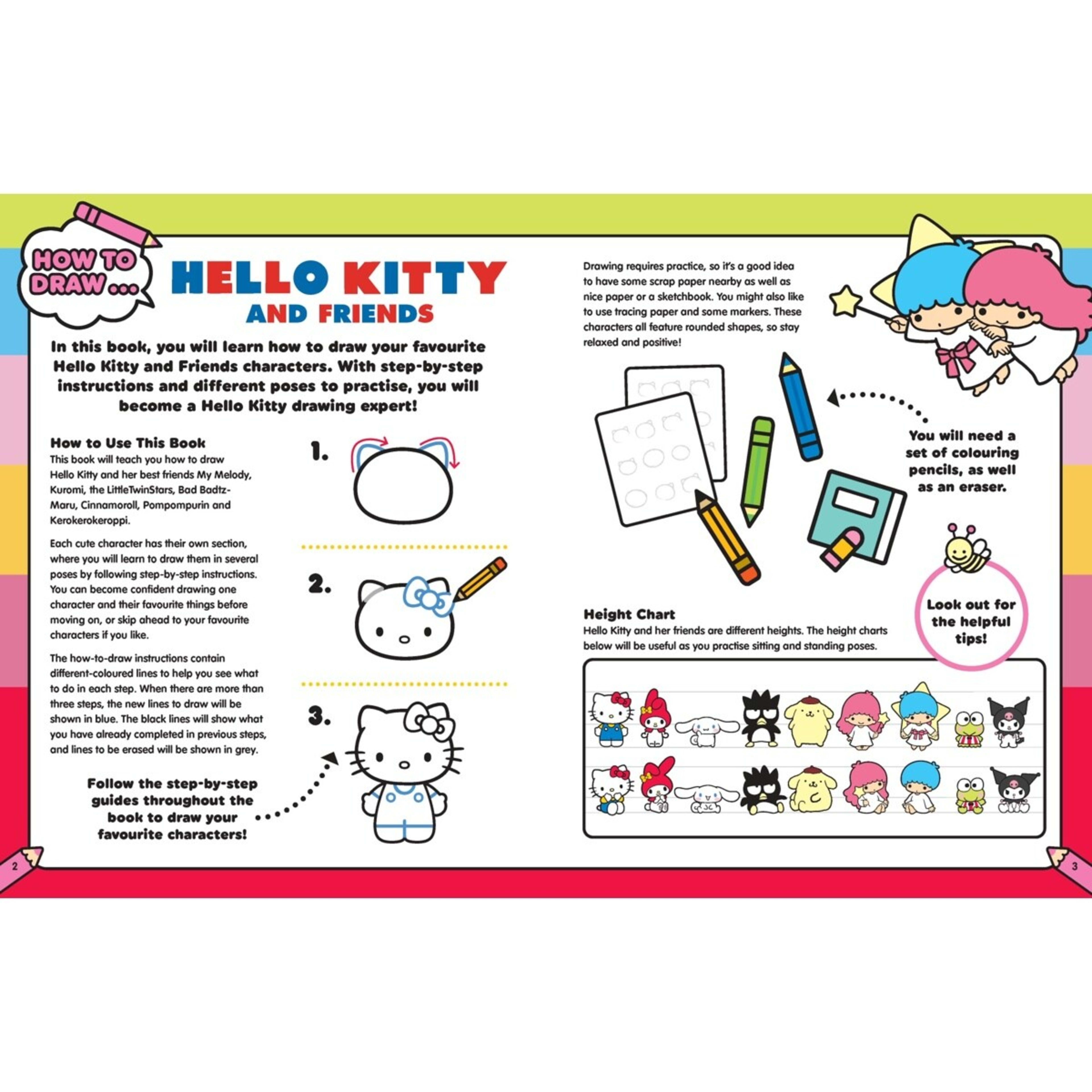 4 Hello Kitty and Friends: How to Draw - Book, 4 of 5