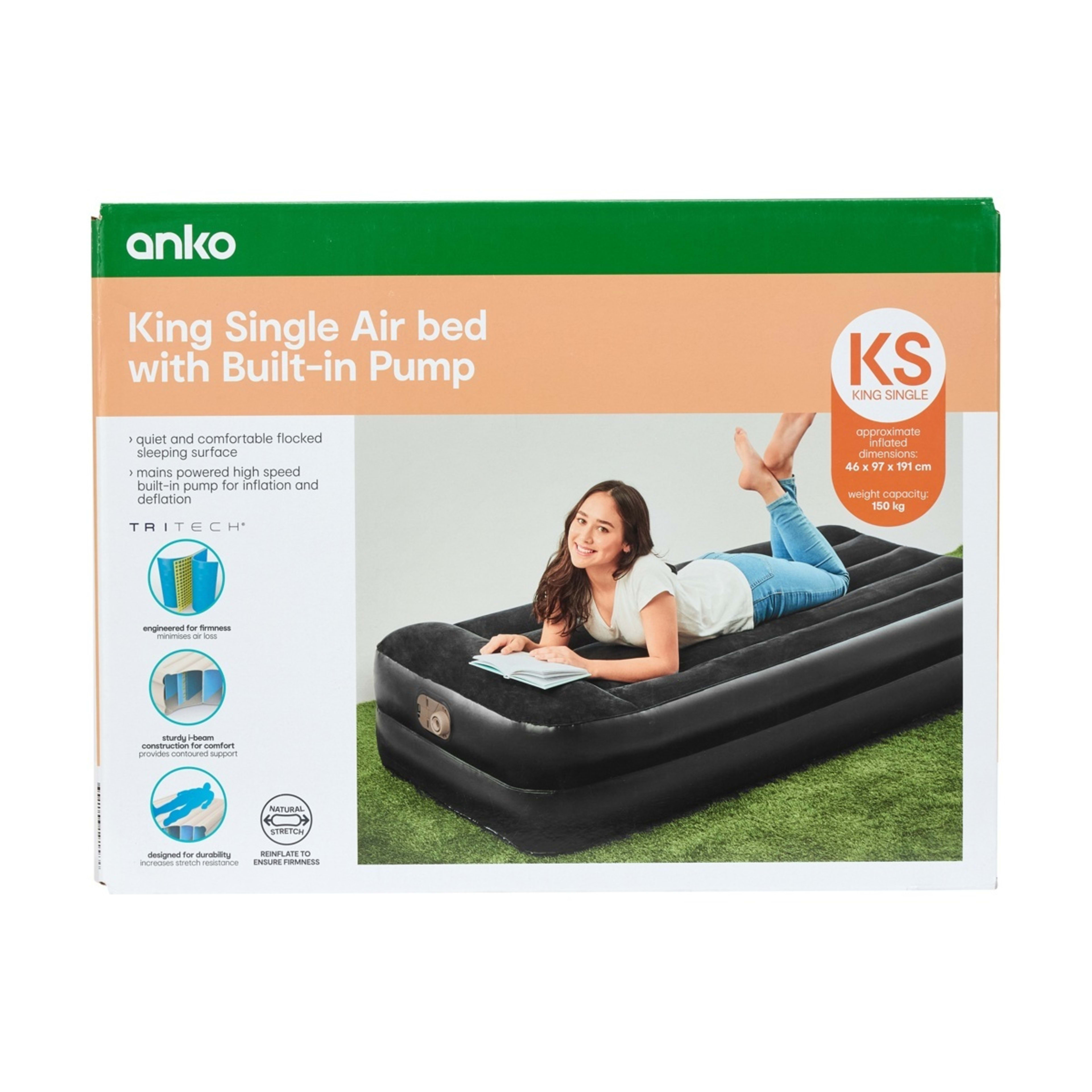 10 King Single Air Bed with Built-in Pump, 10 of 10