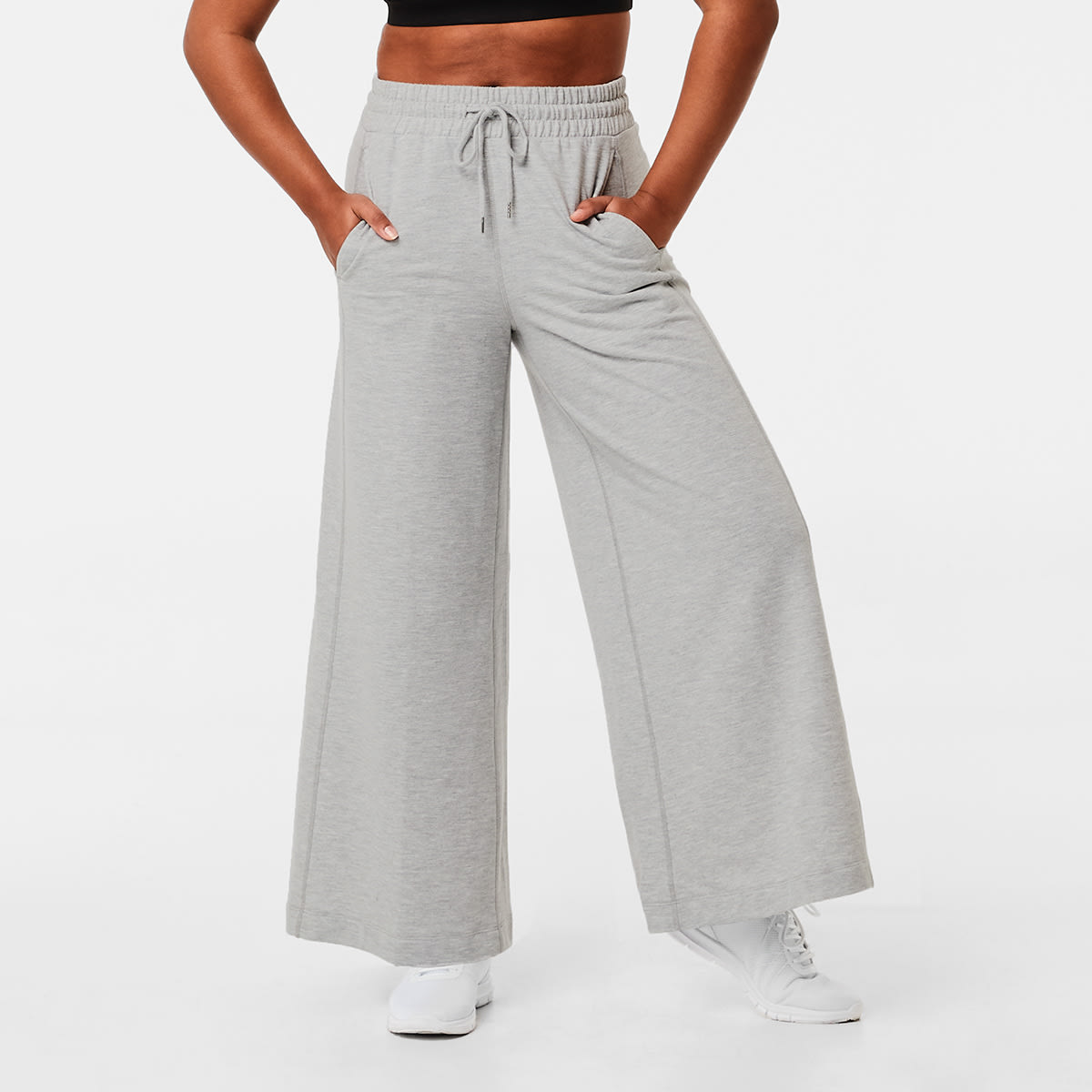 Active Womens Wide Leg Terry Trackpants 