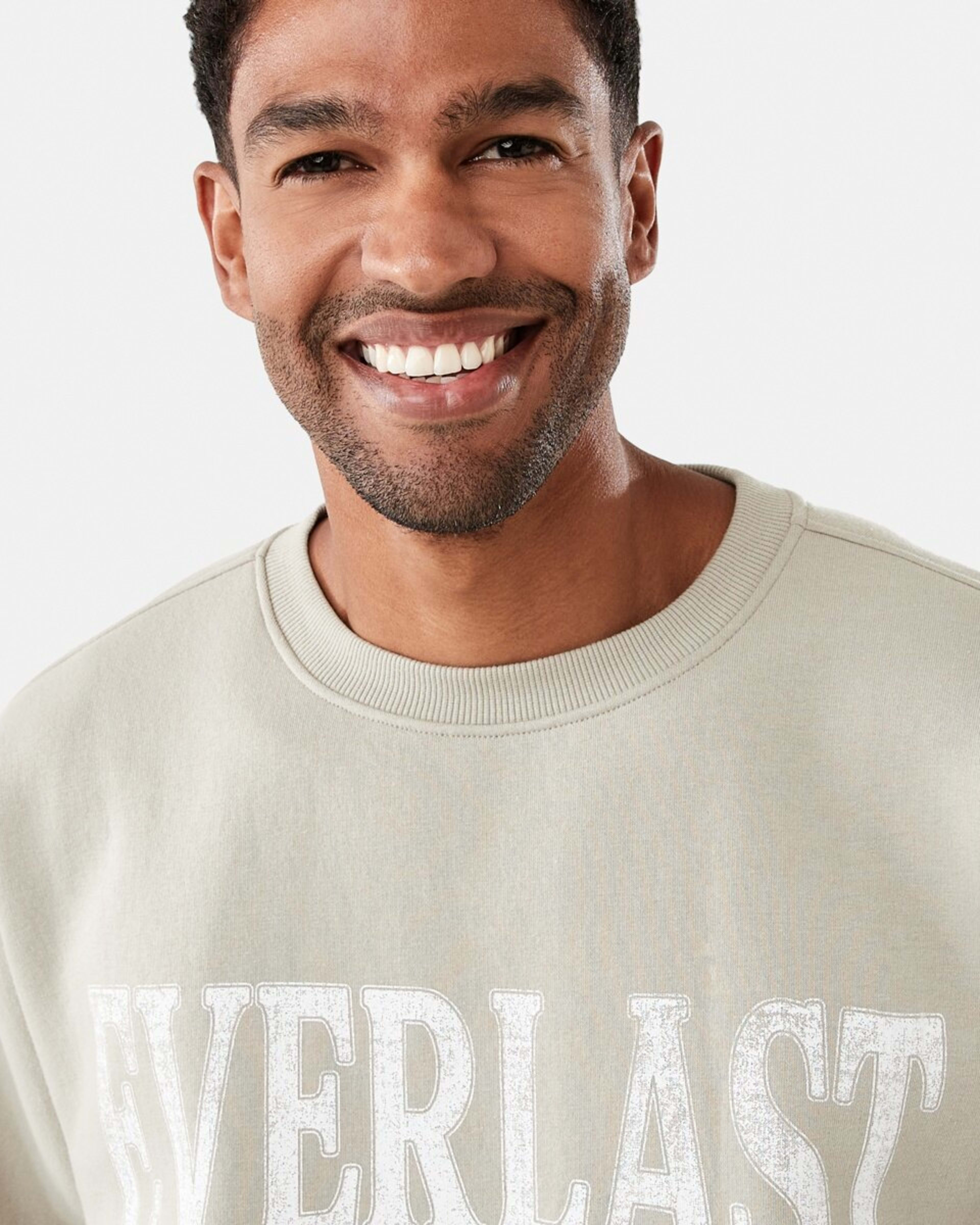 4 Everlast Mens Oversized Sweatshirt Bone, 4 of 8