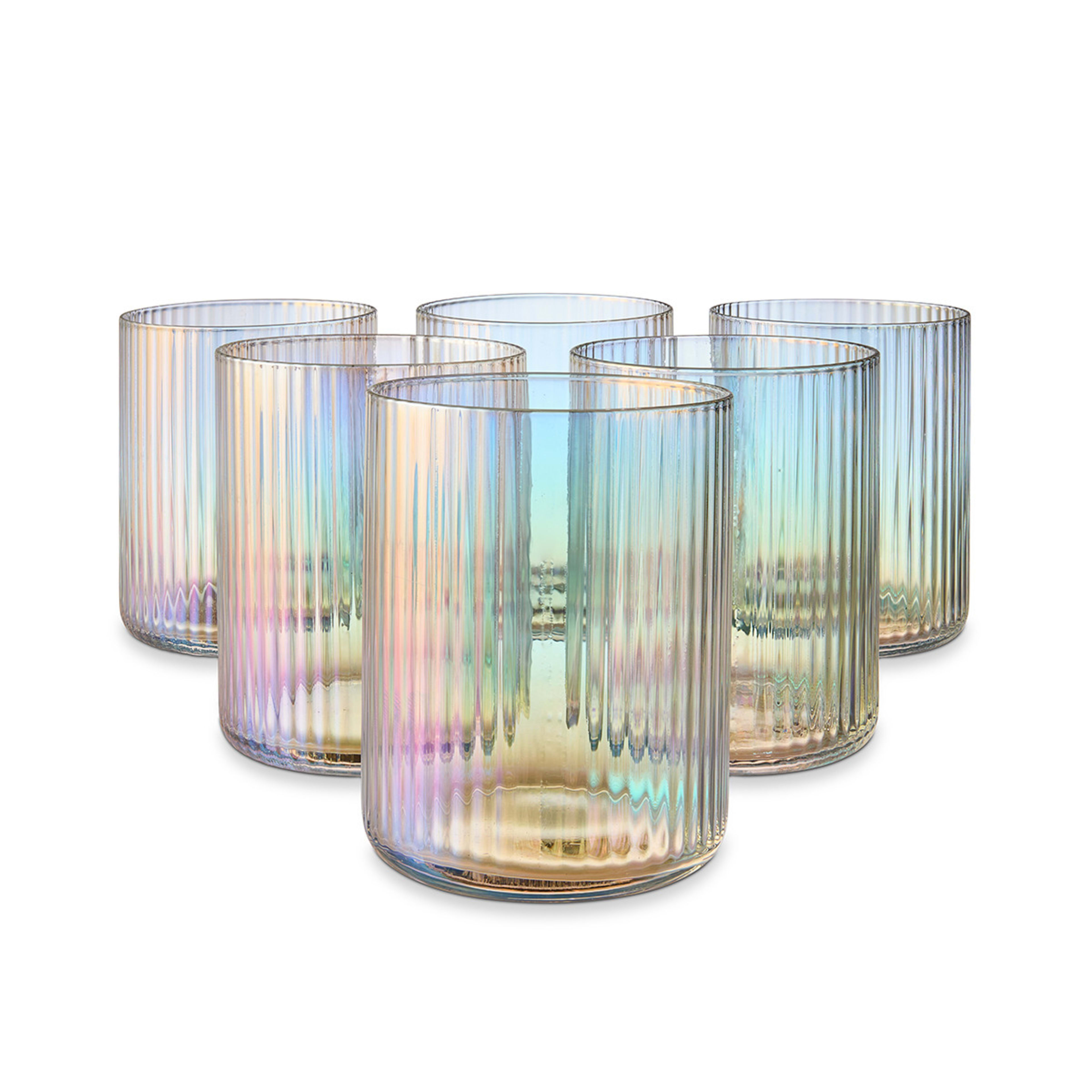 1 6 Lustre Tumbler Glasses, 1 of 7