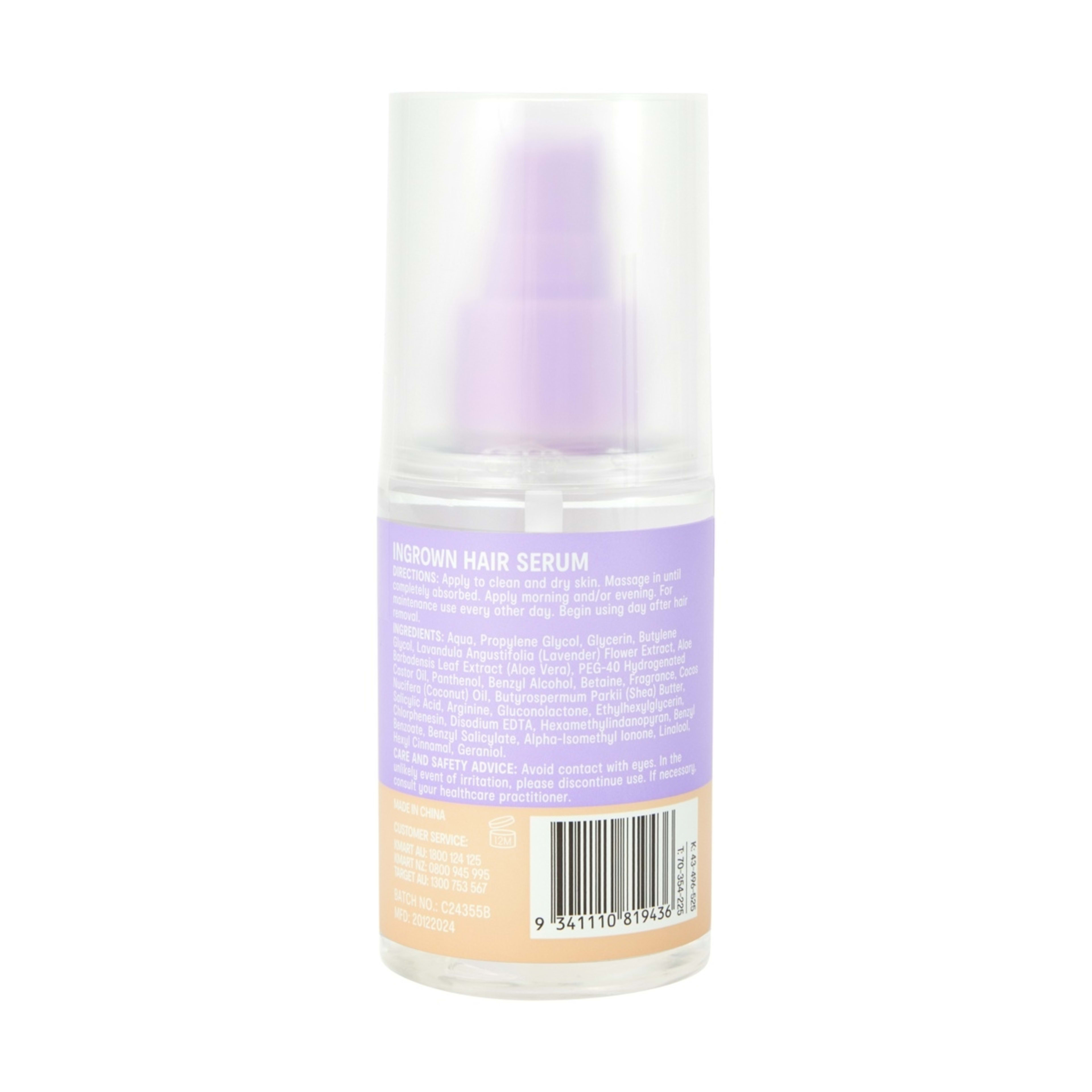 3 OXX Bodycare Sweet Cheeks Ingrown Hair Serum 100ml - Aloe Vera and Lavender Extract, 3 of 5