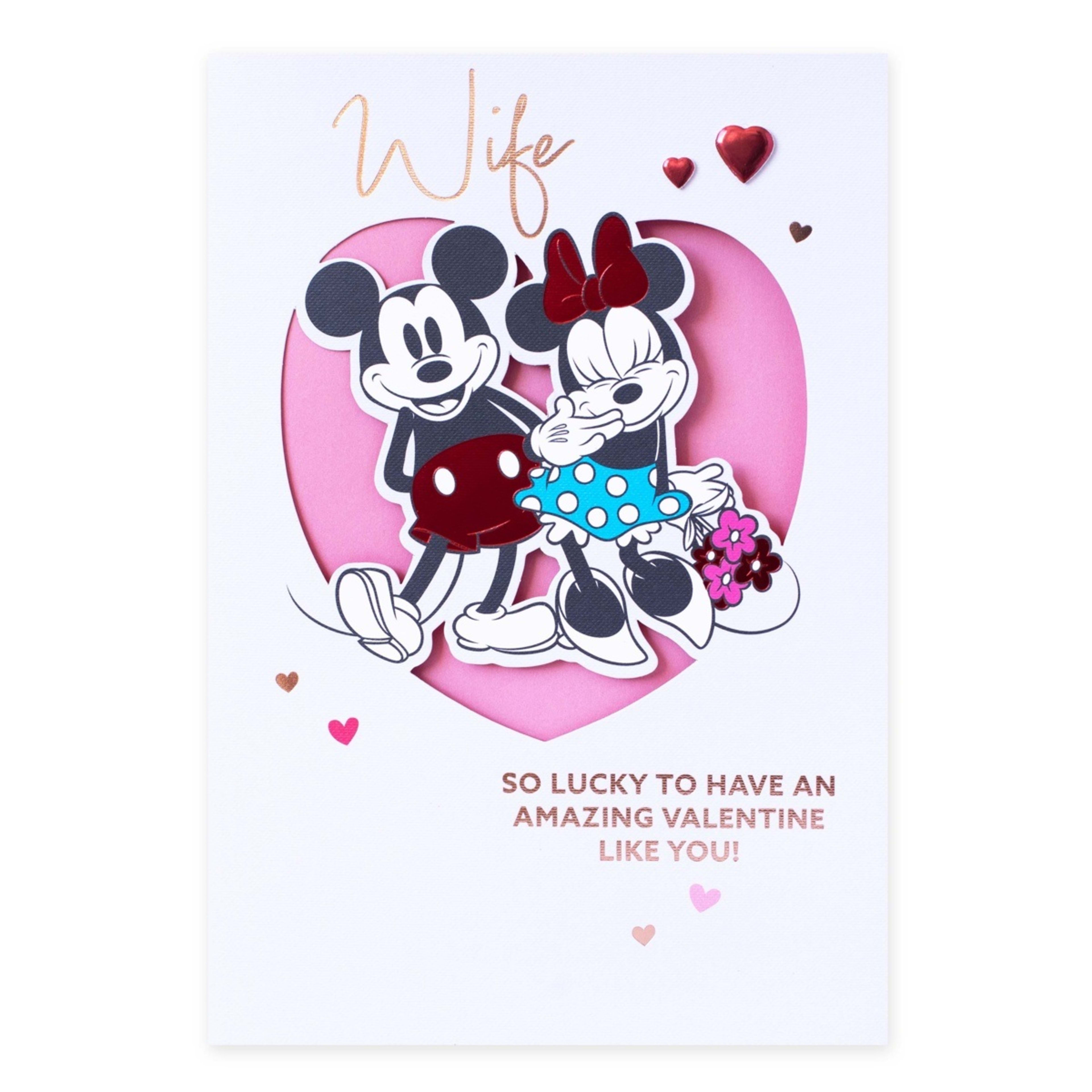1 Hallmark Valentine's Day Wife Card - So Lucky to Have an Amazing Valentine Like You!