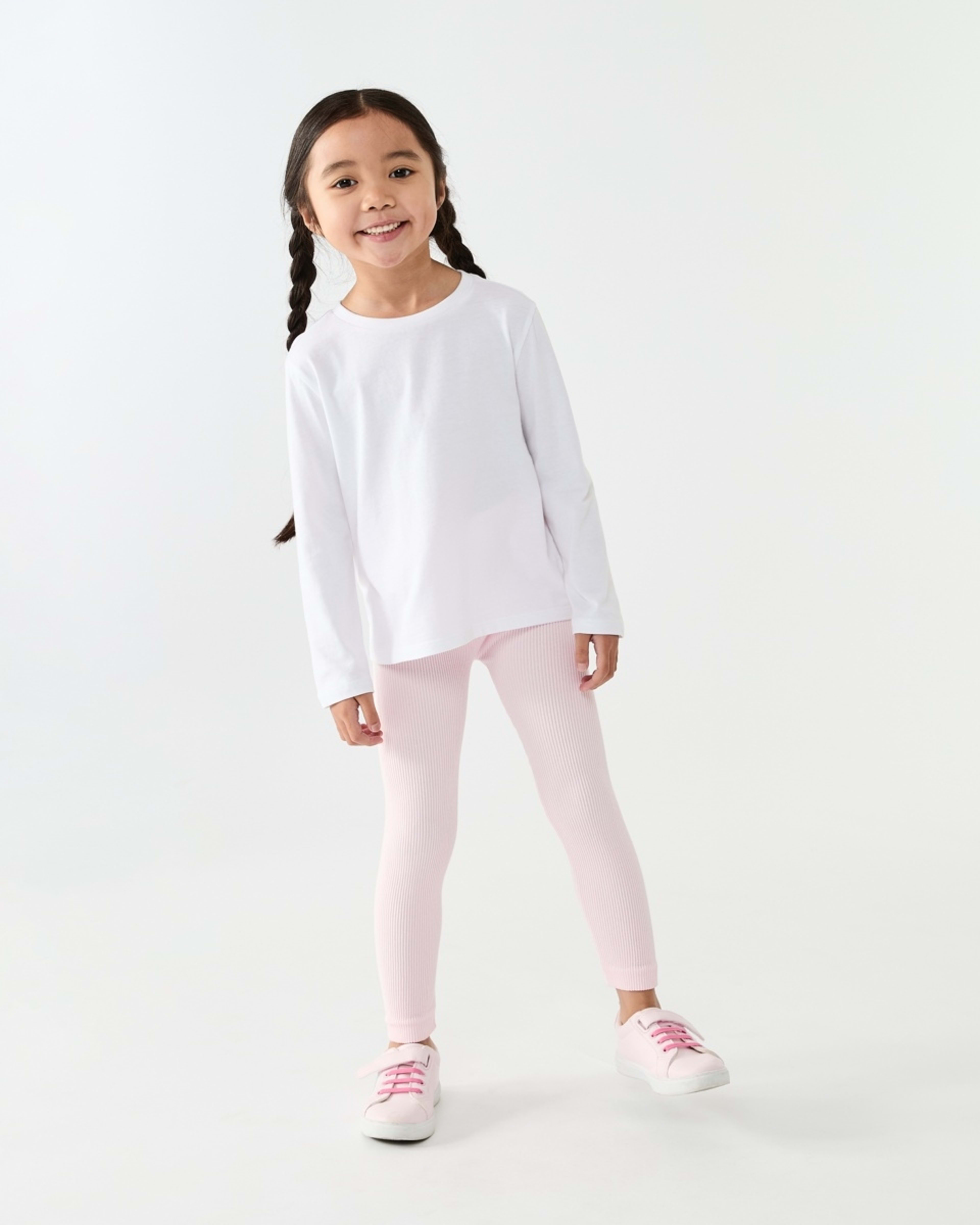 4 Rib Leggings Fare Pink, 4 of 7