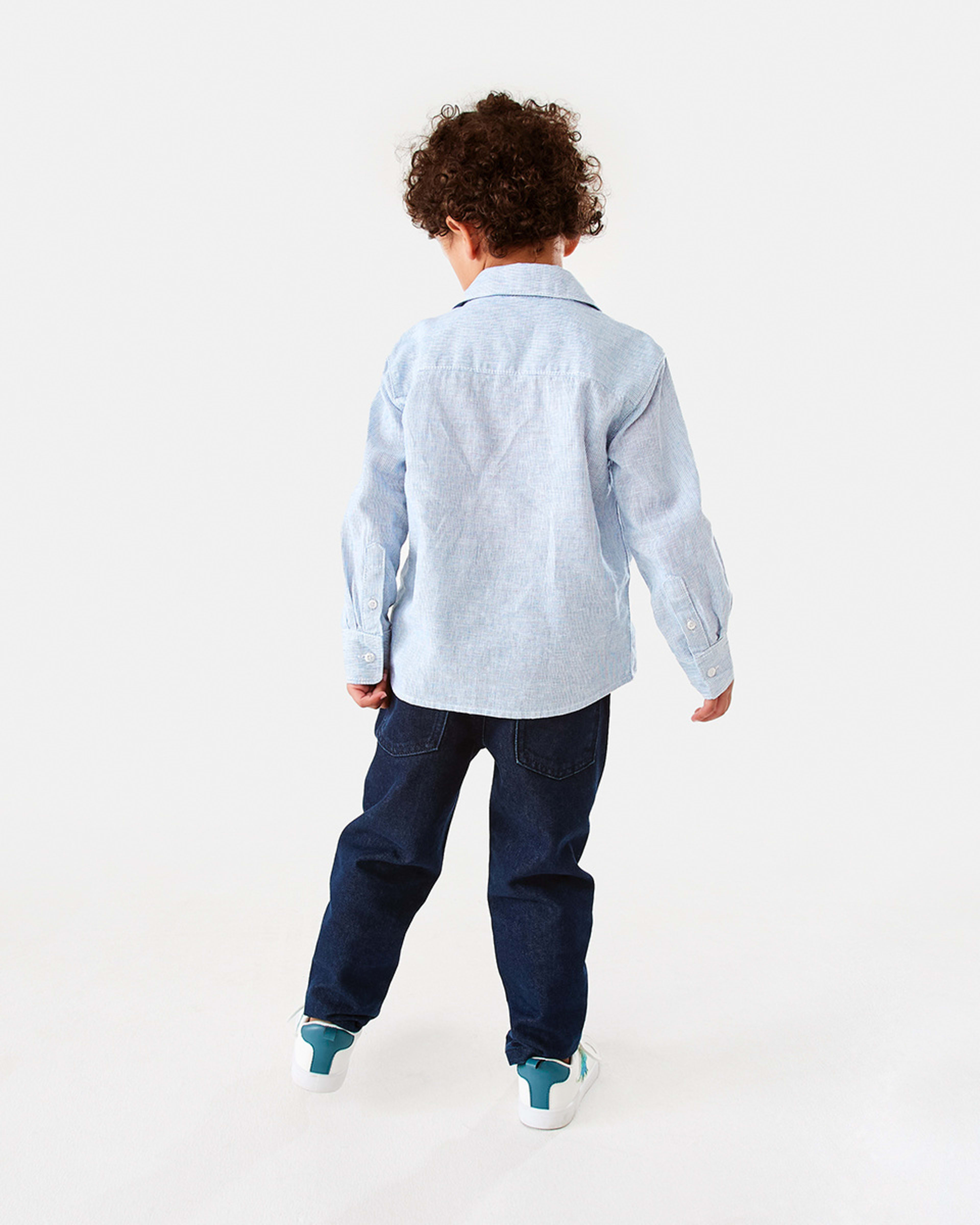 7 Long Sleeve Linen Shirt Stripe, 7 of 9