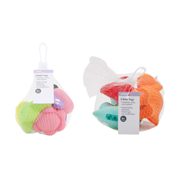 Set of 3 Bath Toys - Assorted - Kmart