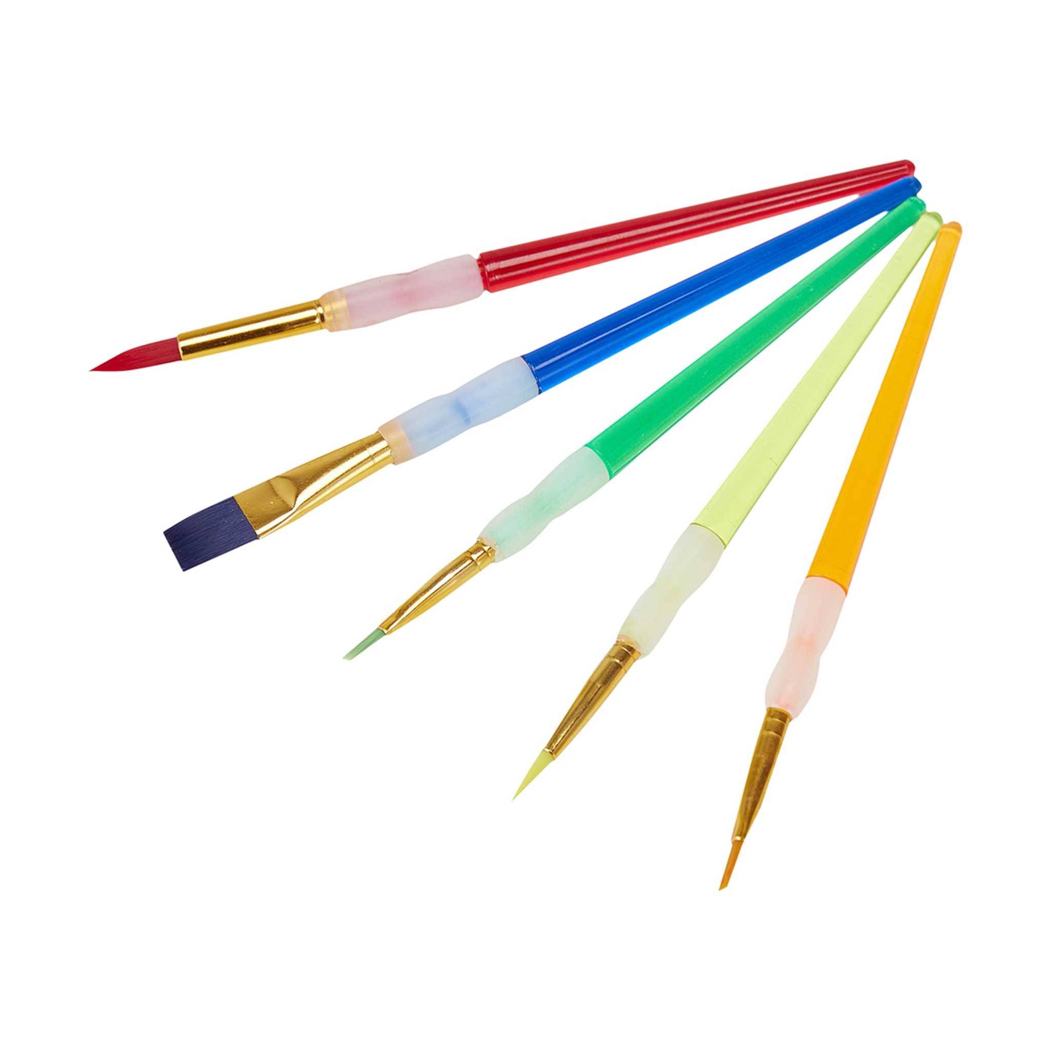 5 Pack Grip Paint Brushes Kmart
