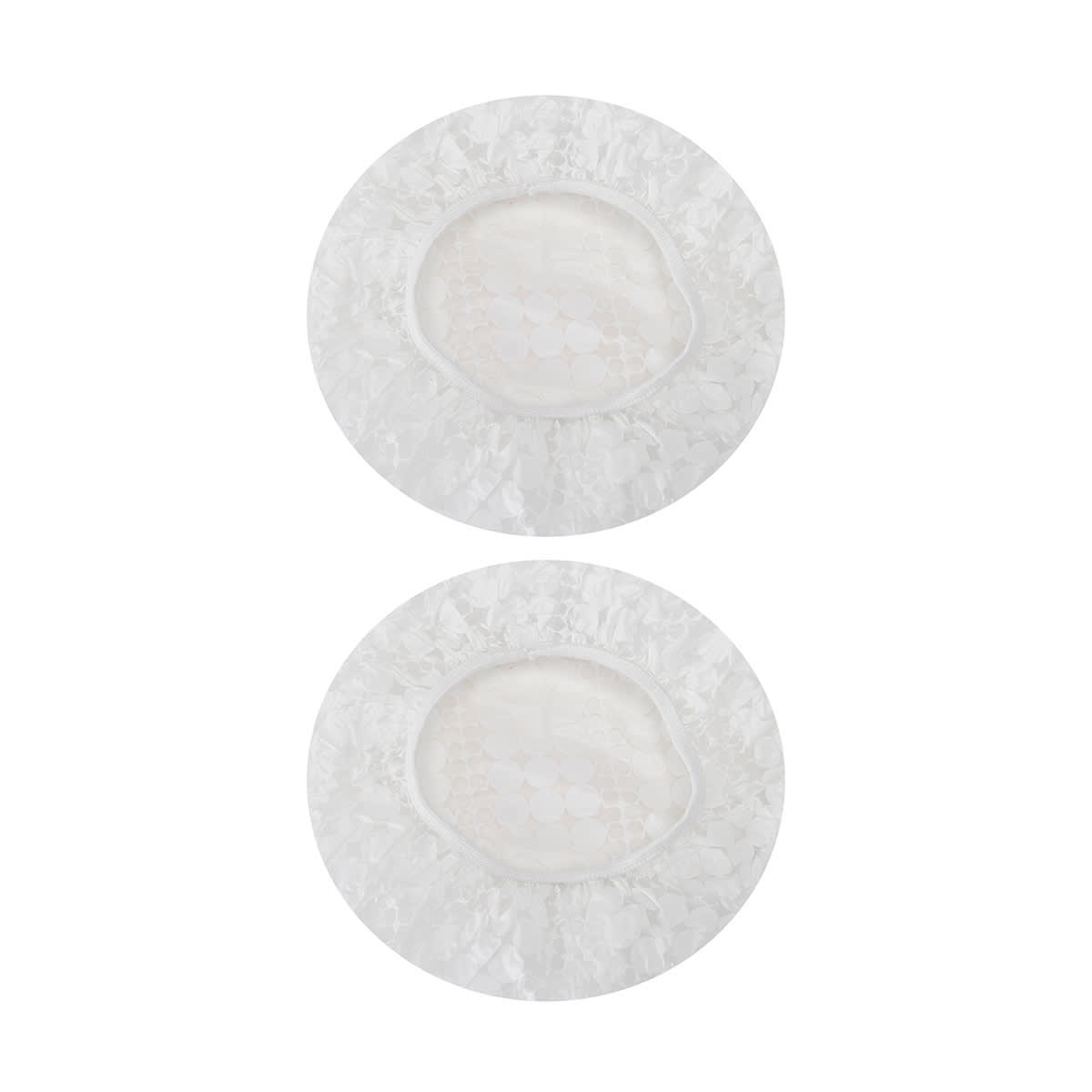 2 Pack White Shower Caps