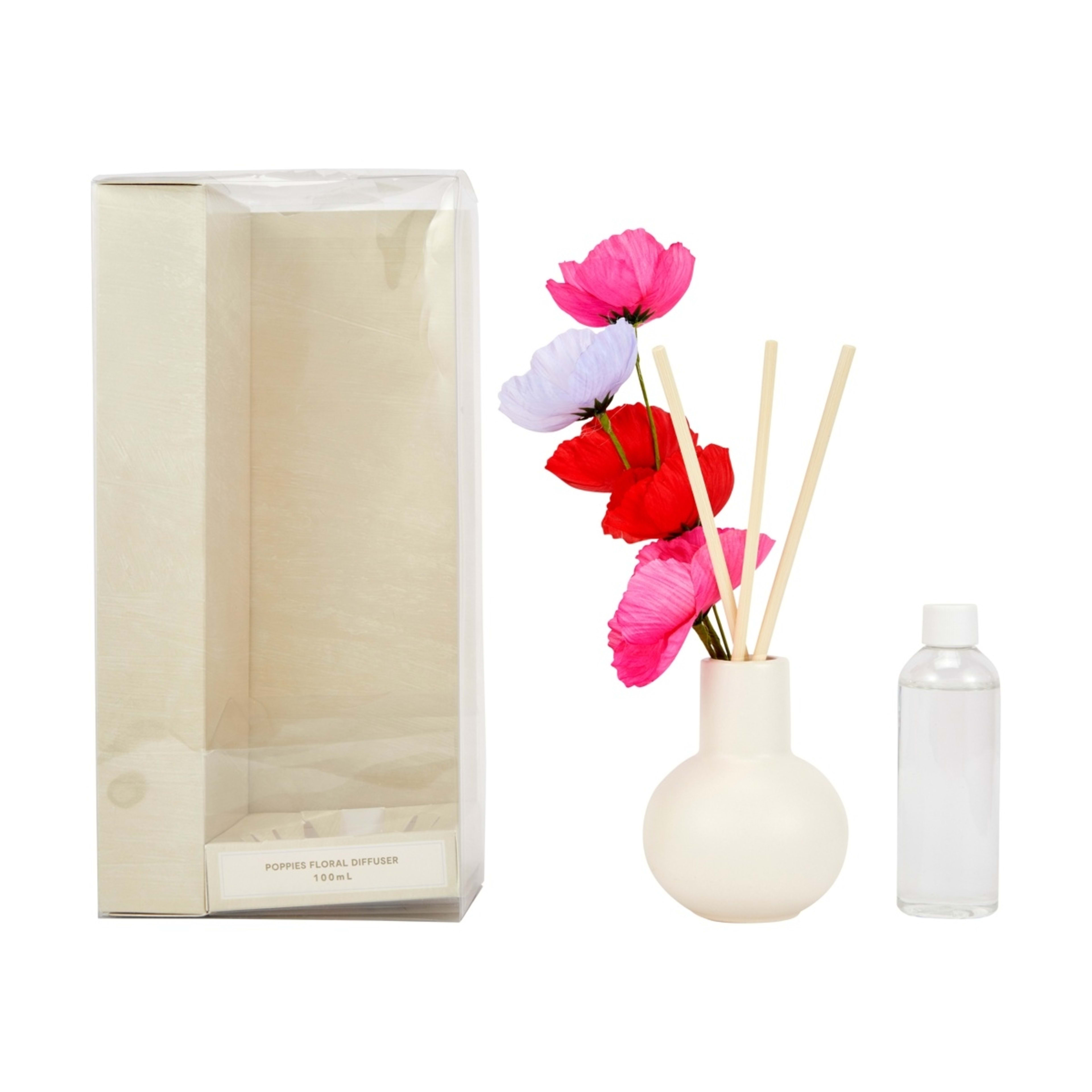 1 Poppies Floral Diffuser 100ml, 1 of 7