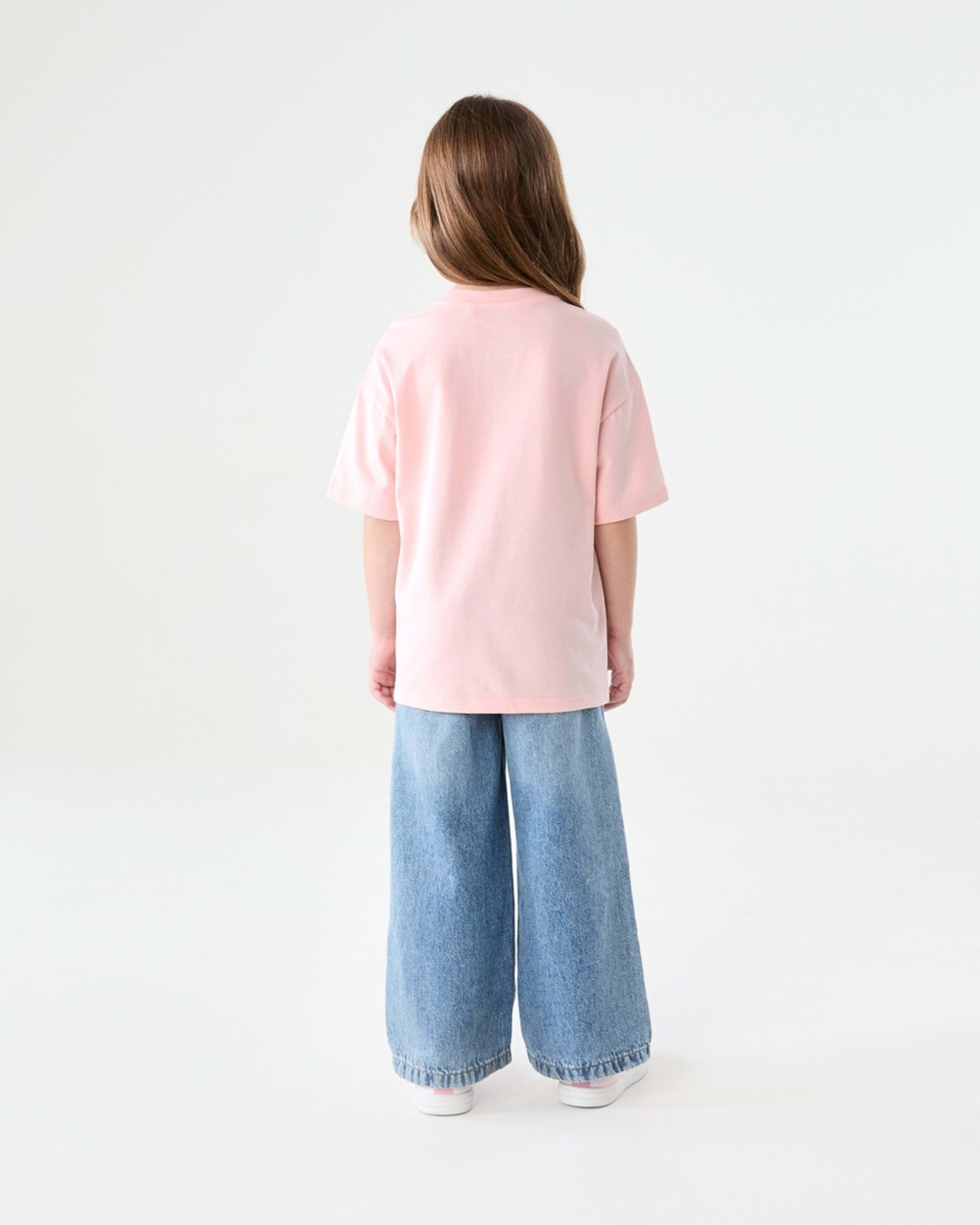 6 Short Sleeve Oversized Print T-shirt SUNSHINE STATE OF MIND PEACH, 6 of 6