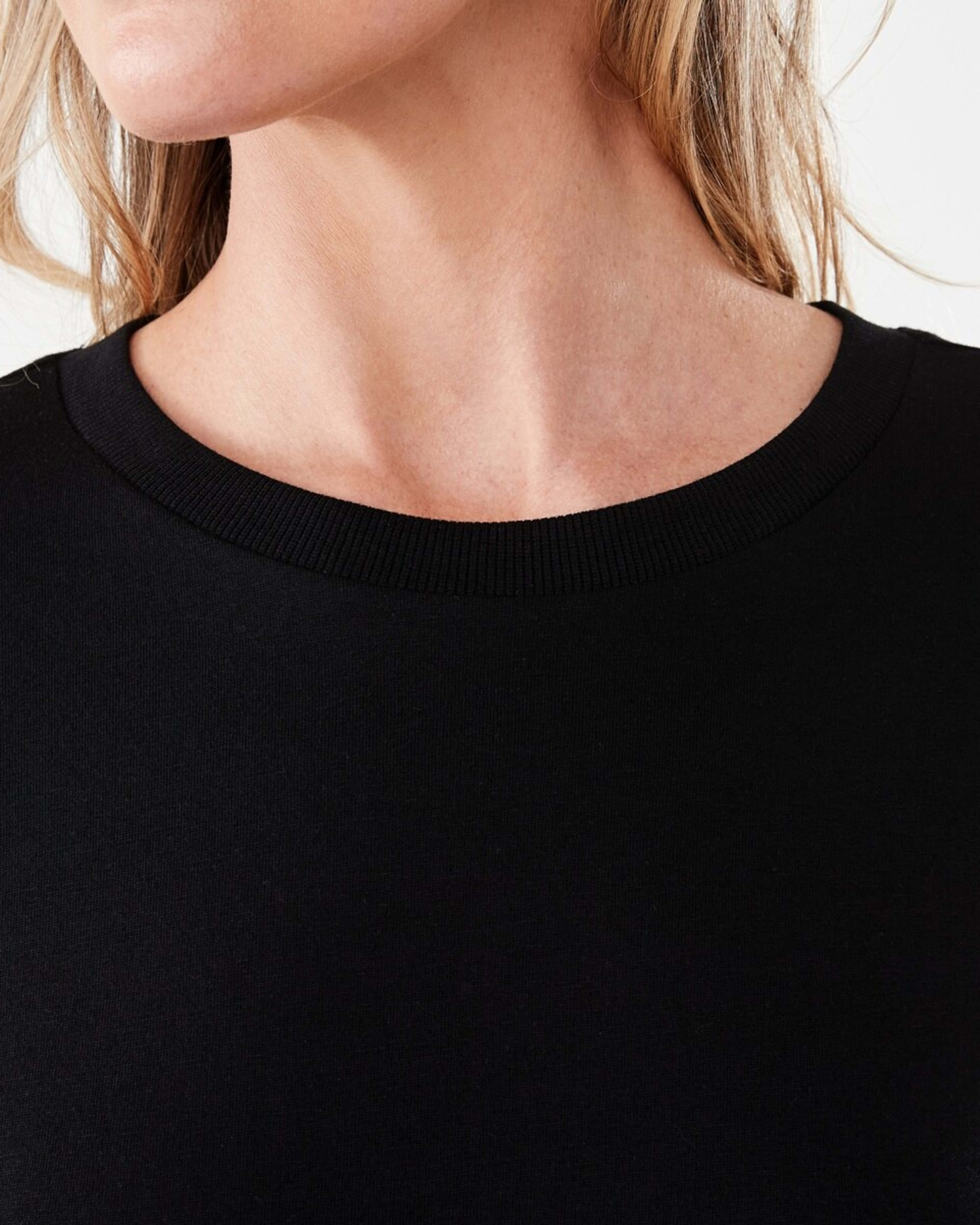 5 Short Sleeve Cotton Modal T-shirt BLACK, 5 of 6
