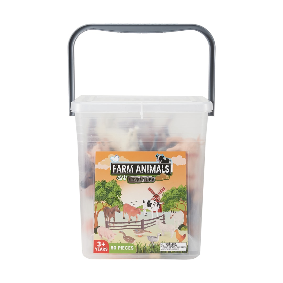 60 Piece Farm Animals Adventure Set Kmart