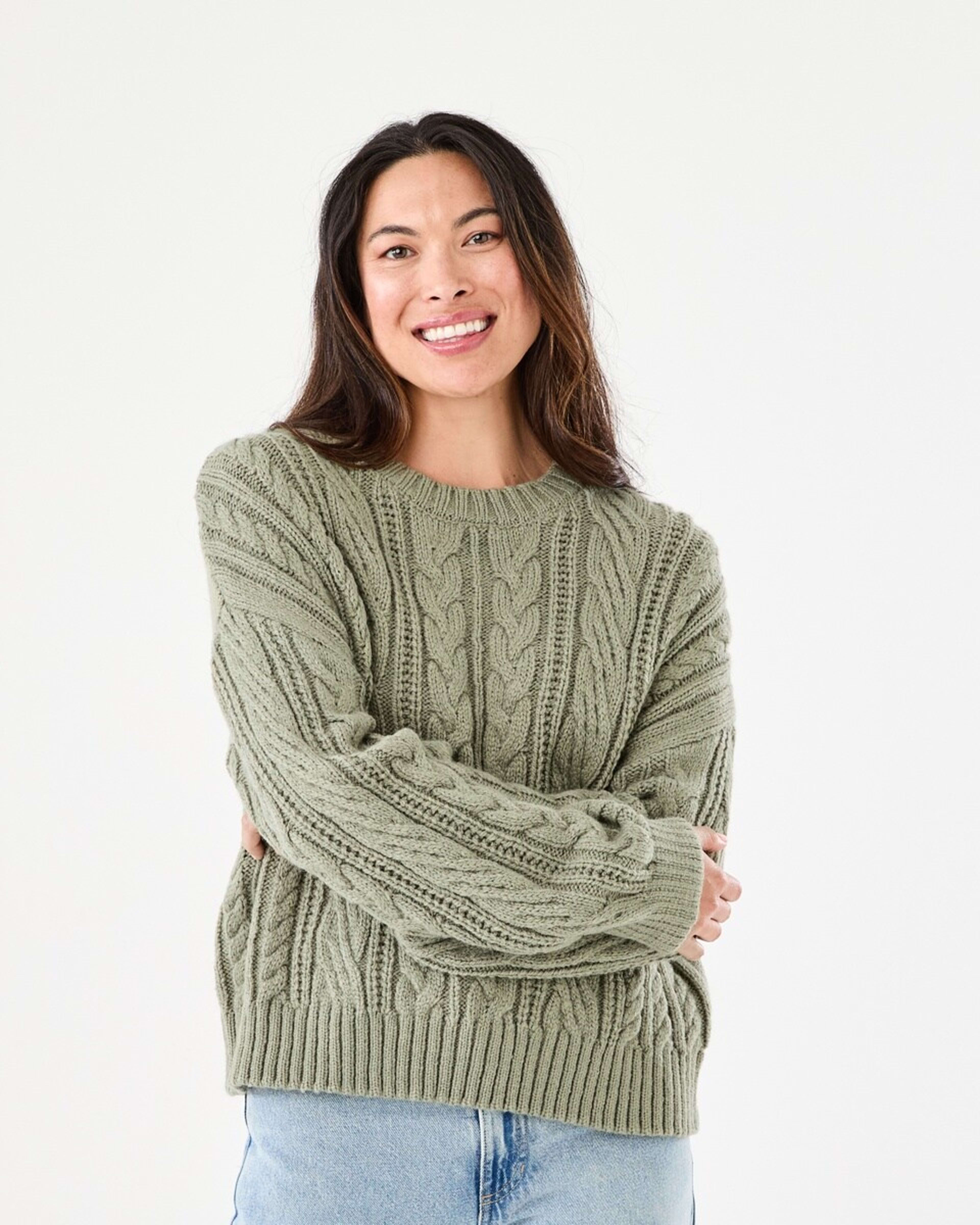 1 Cable Jumper Soft Khaki, 1 of 6