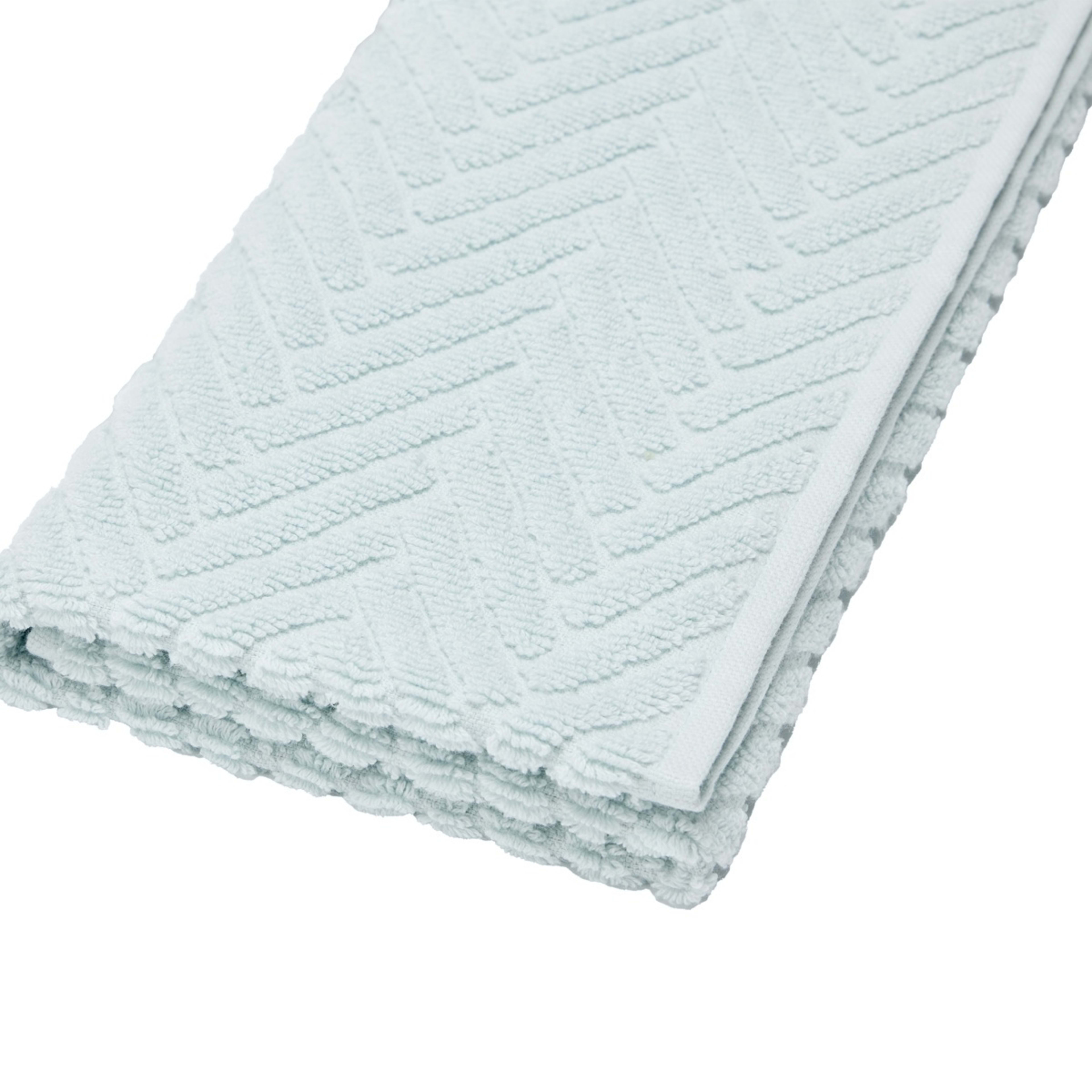 Chevron Cotton Hand Towel - Blue - Kmart