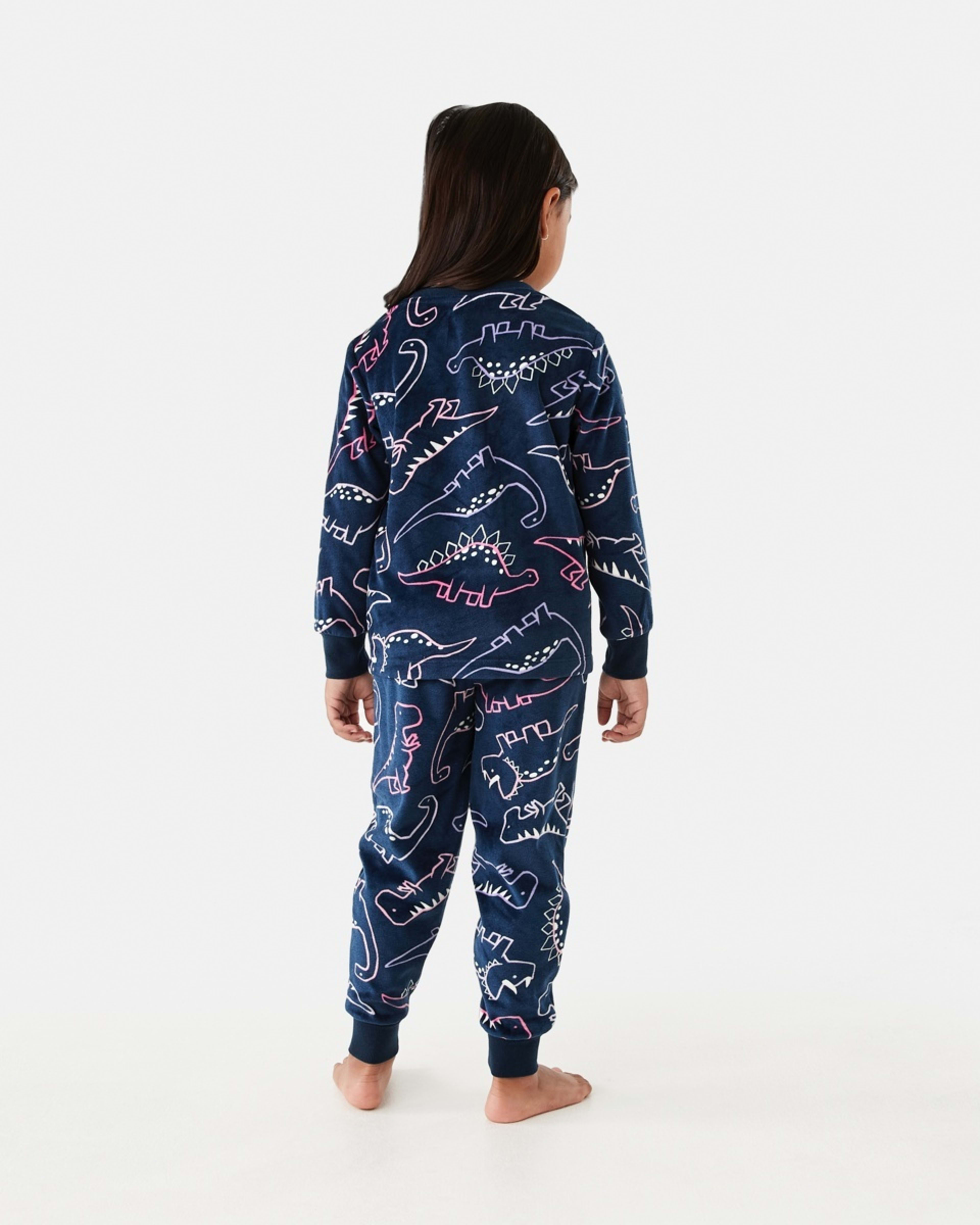 2 Super Soft Pyjama Set Nvy Dino, 2 of 8