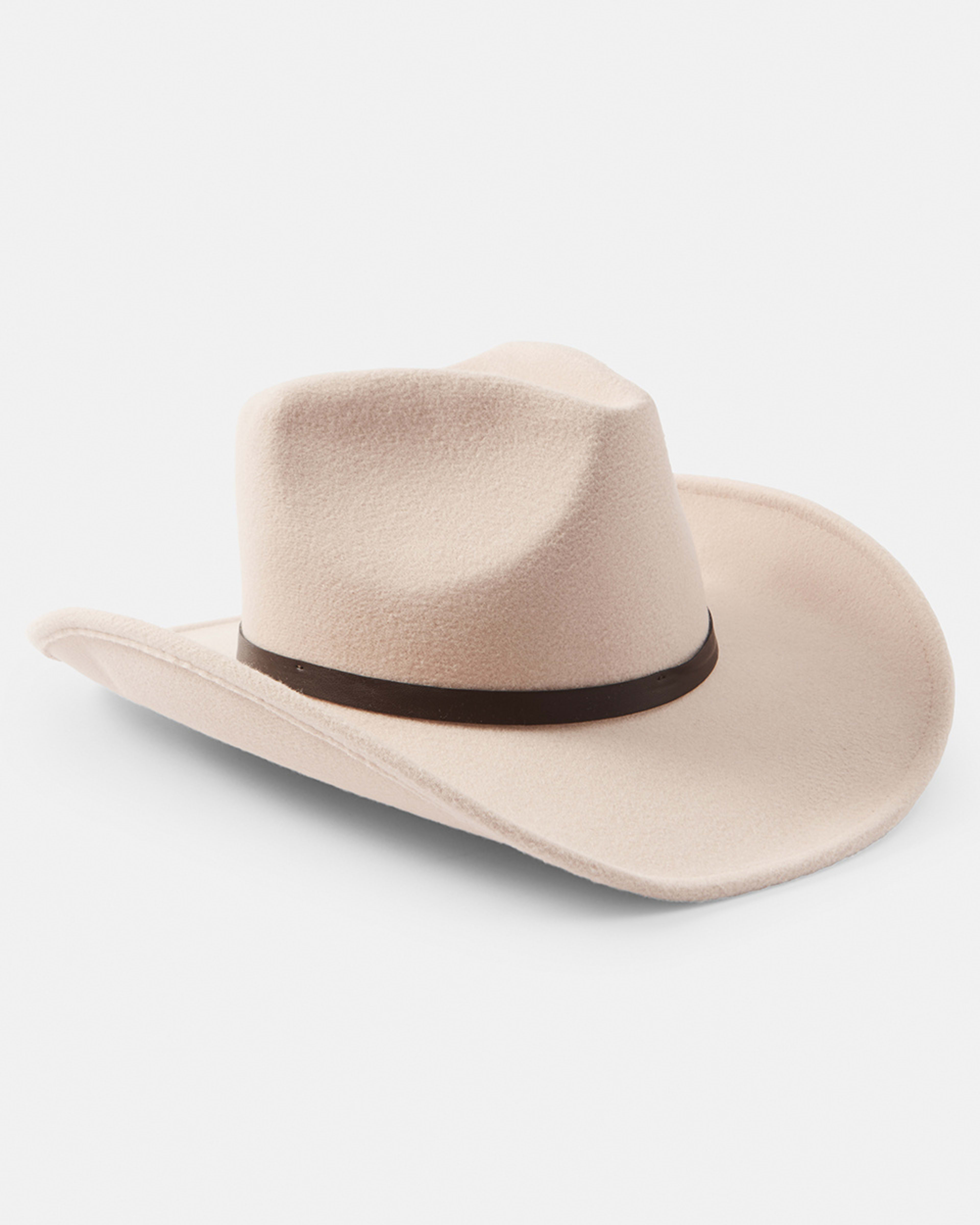 1 Trim Cowboy Hat Beige