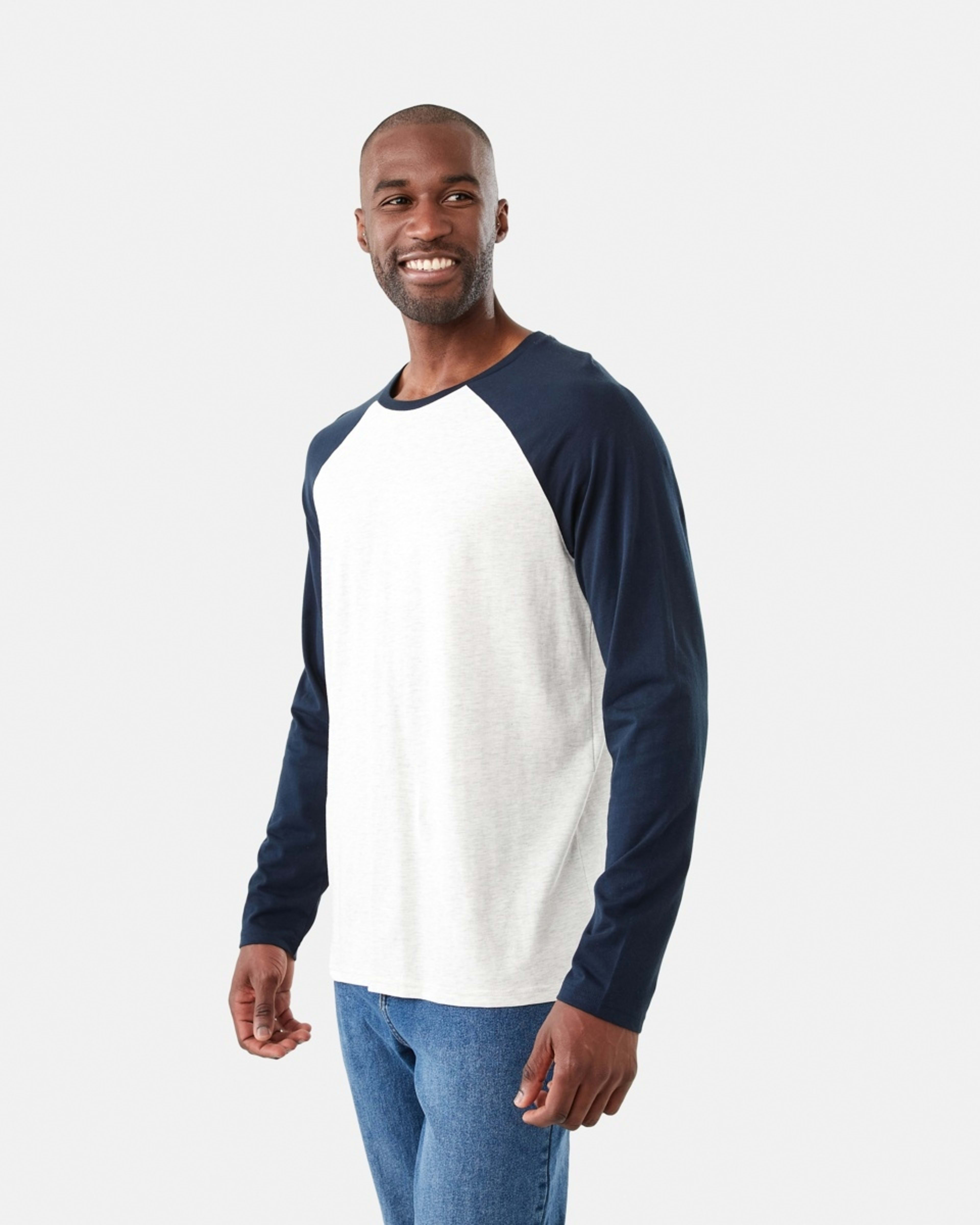 2 Long Sleeve Raglan T-shirt Sky Captain, 2 of 5