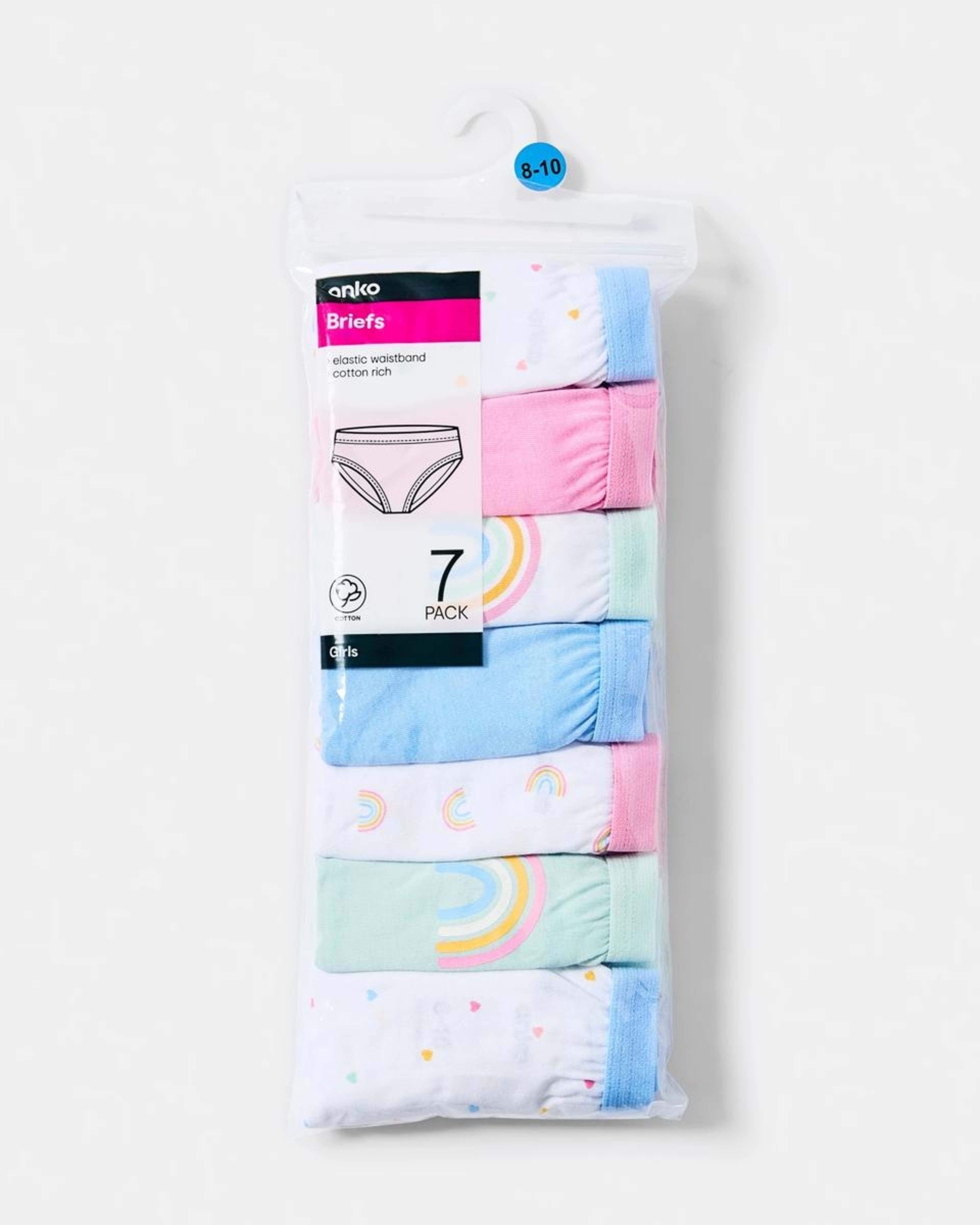 10 7 Pack Print Briefs RAINBOWS, 10 of 10